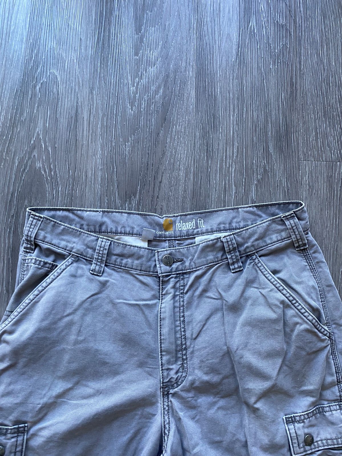 Carhartt Vintage Carhartt Cargo Carpenter Pants Grey Cargos Rare Size US 35 - 6 Thumbnail