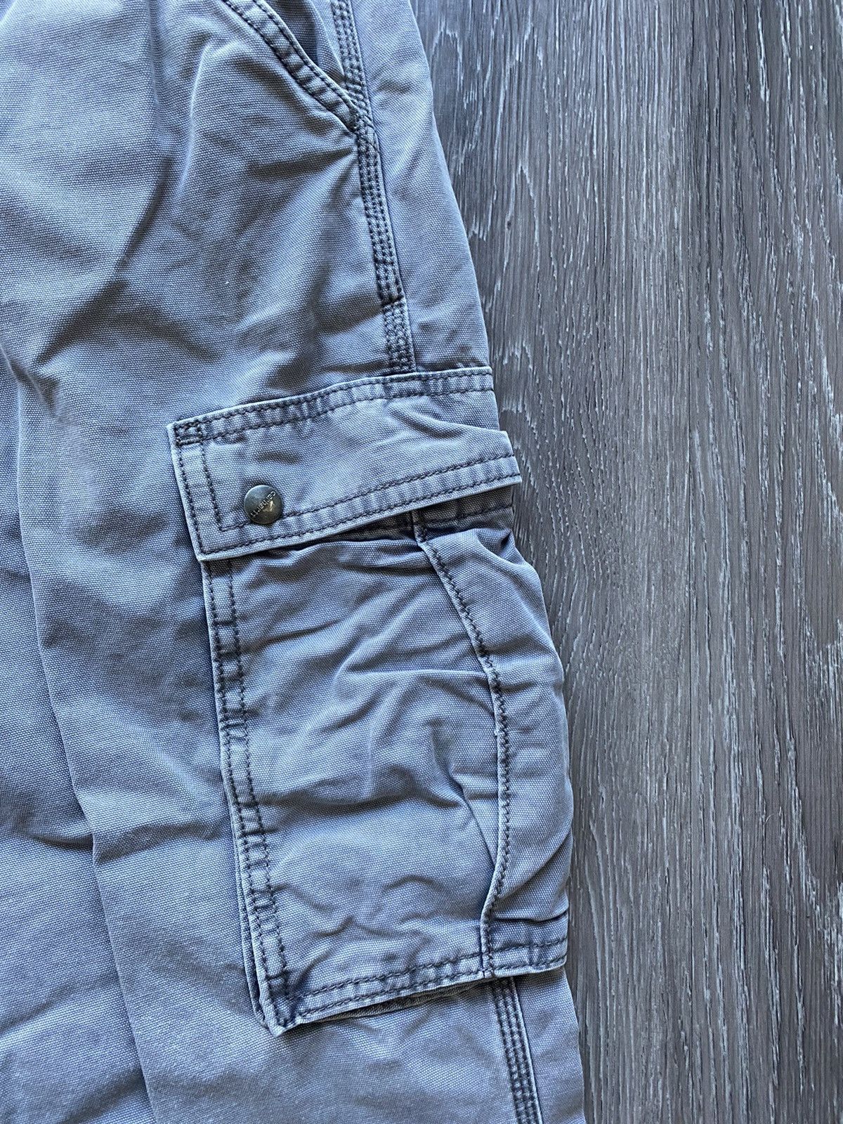 Carhartt Vintage Carhartt Cargo Carpenter Pants Grey Cargos Rare Size US 35 - 7 Thumbnail