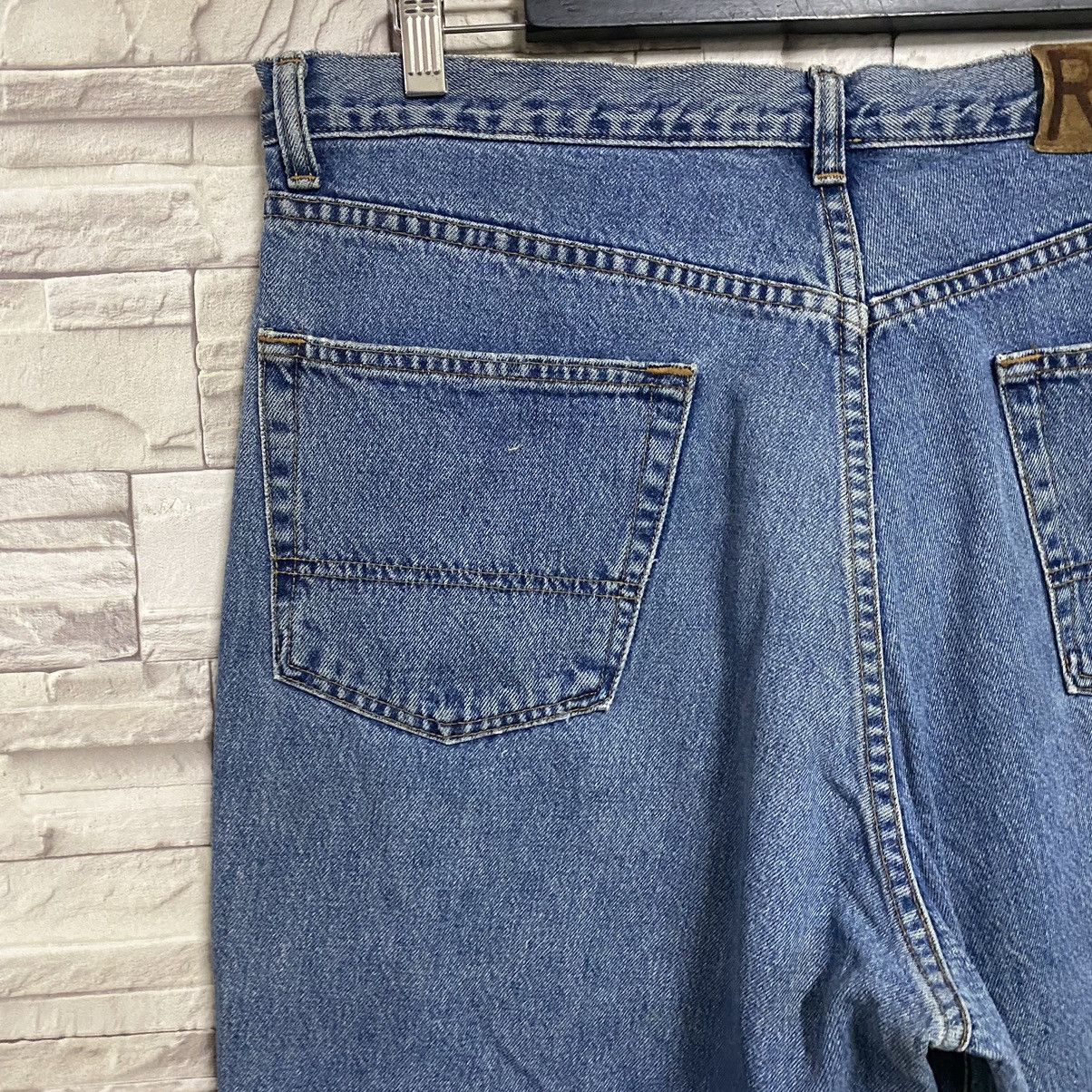RRL Ralph Lauren Vintage RRL Denim Baggy Jeans Made in USA Size US 37 - 12 Thumbnail