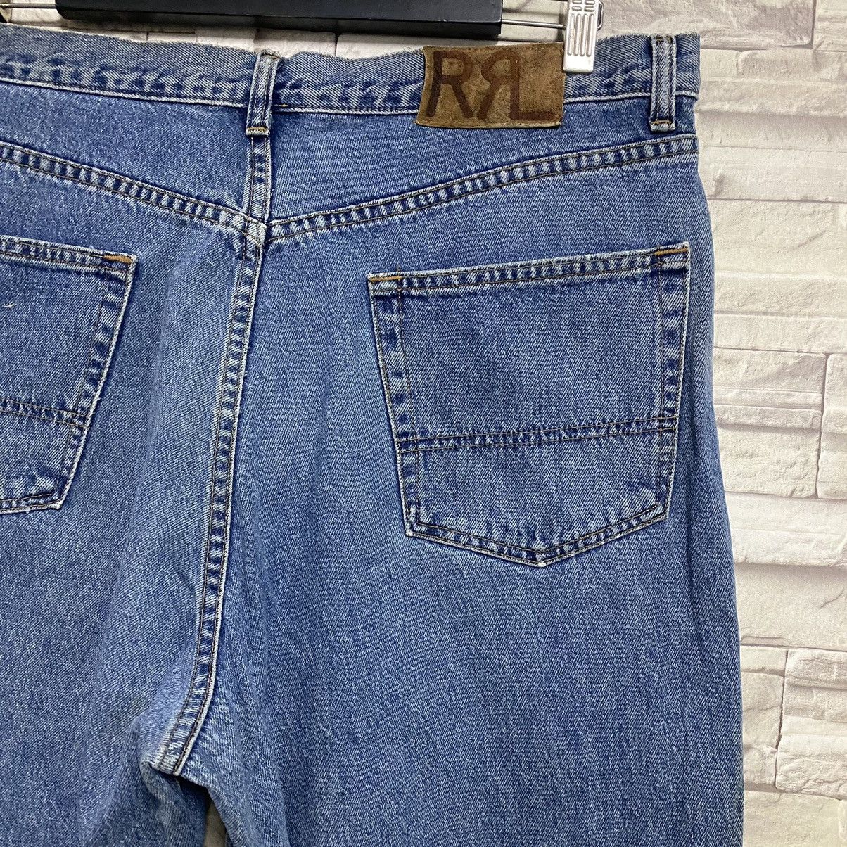 RRL Ralph Lauren Vintage RRL Denim Baggy Jeans Made in USA Size US 37 - 11 Thumbnail