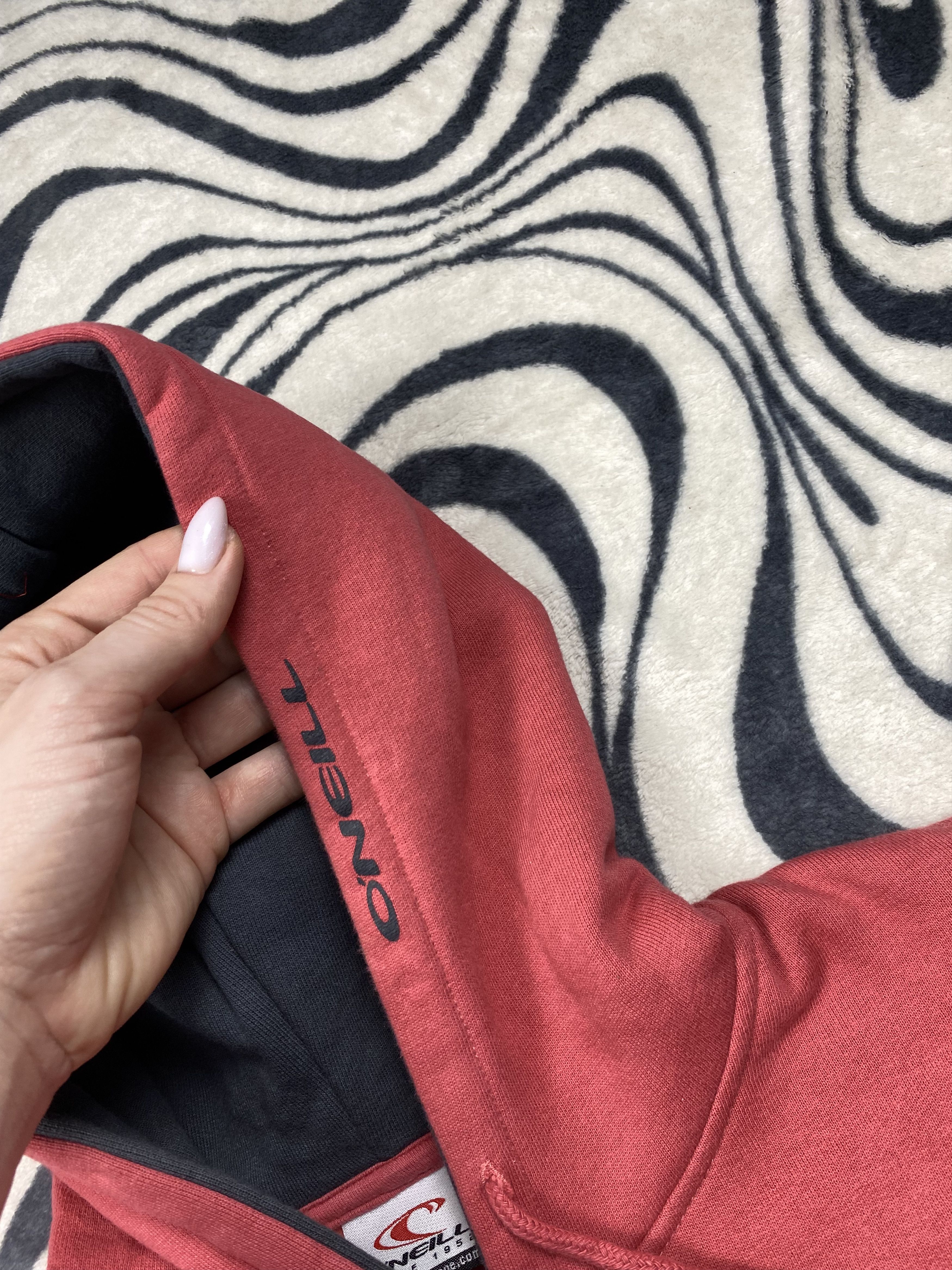 O'Neill × Vintage O'neill Surf Wear Vintage WMNS Pink Hoodie Size L / US 10 / IT 46 - 3 Thumbnail