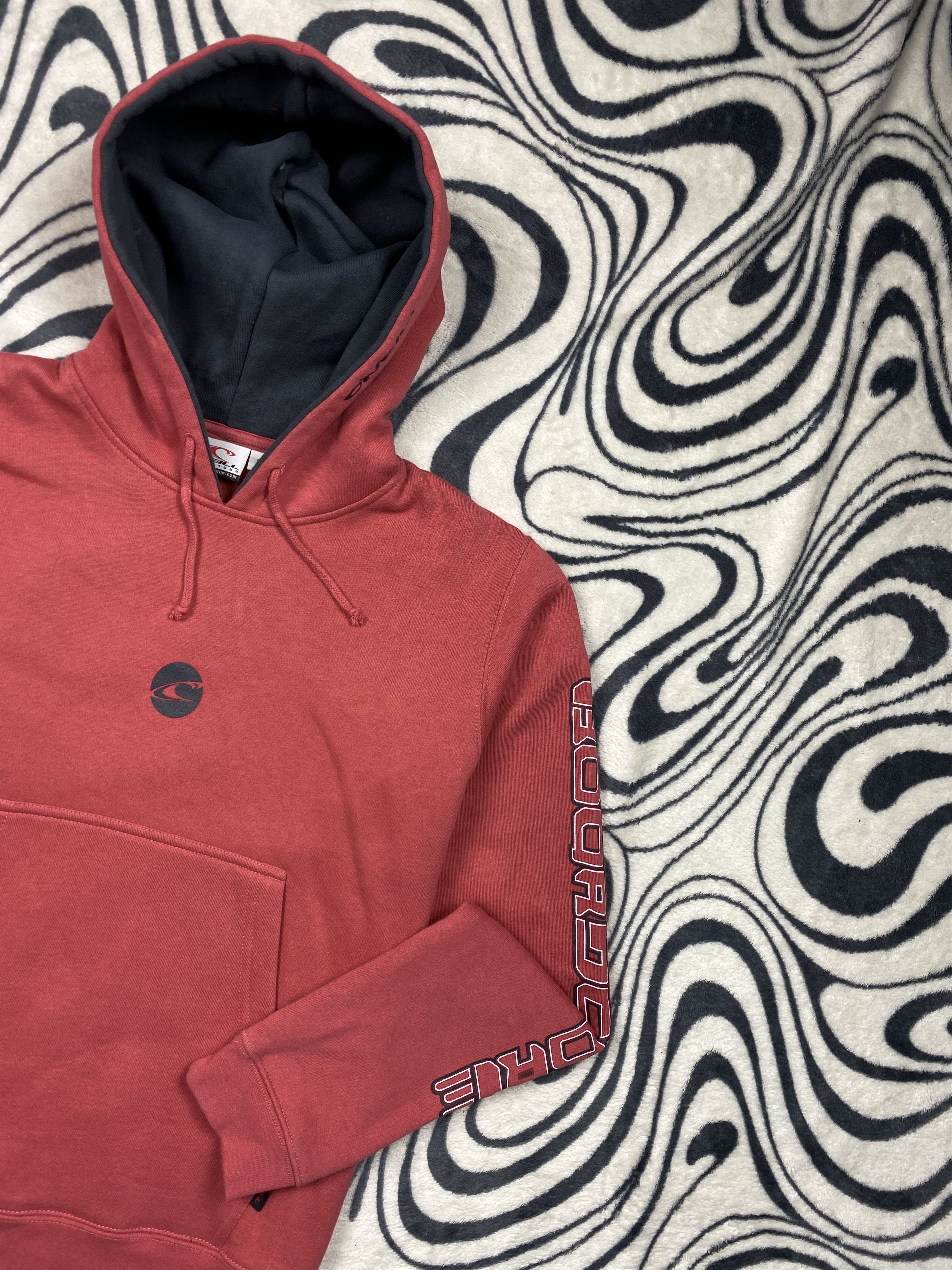 O'Neill × Vintage O'neill Surf Wear Vintage WMNS Pink Hoodie Size L / US 10 / IT 46 - 2 Thumbnail