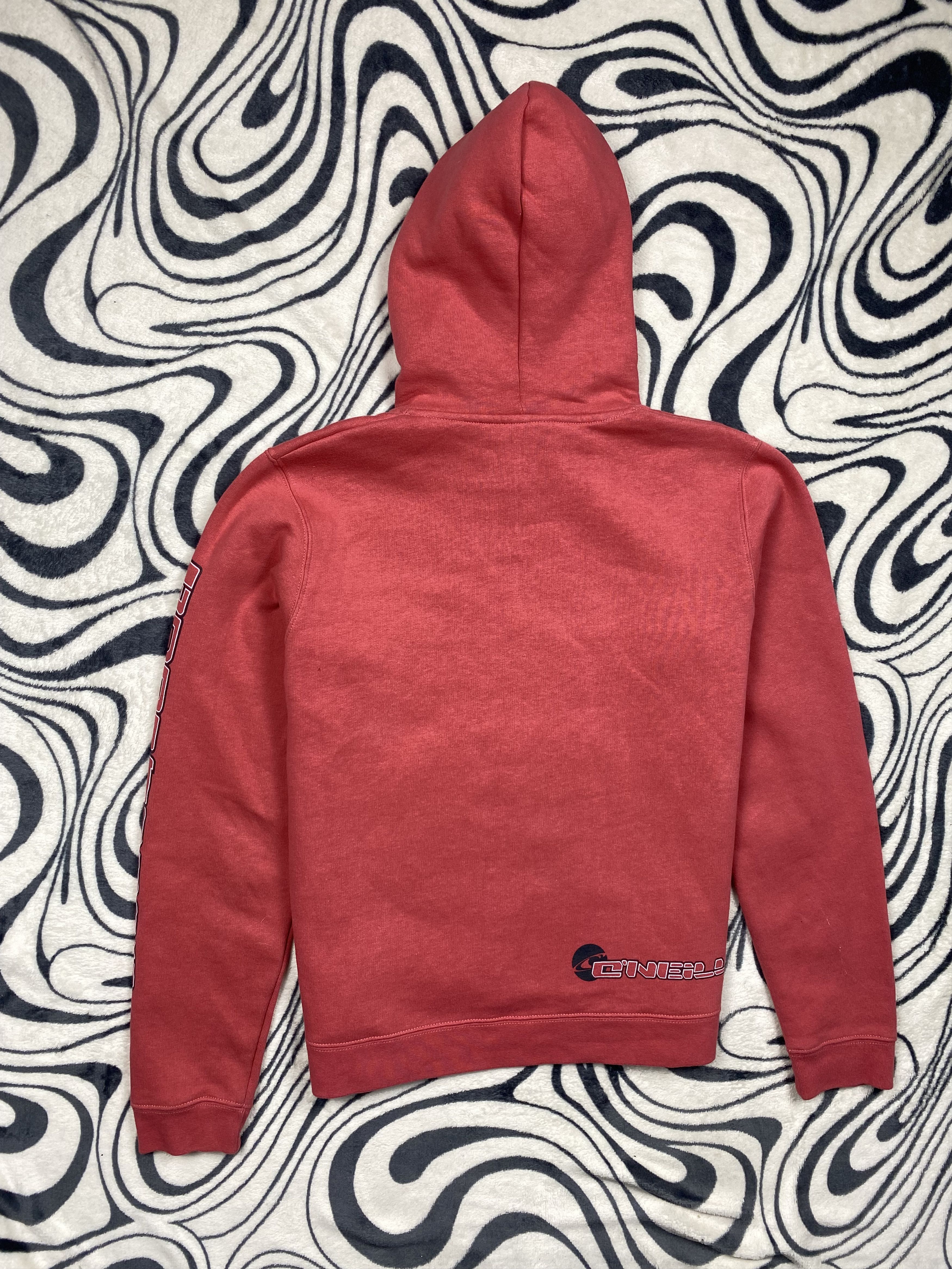 O'Neill × Vintage O'neill Surf Wear Vintage WMNS Pink Hoodie Size L / US 10 / IT 46 - 7 Thumbnail
