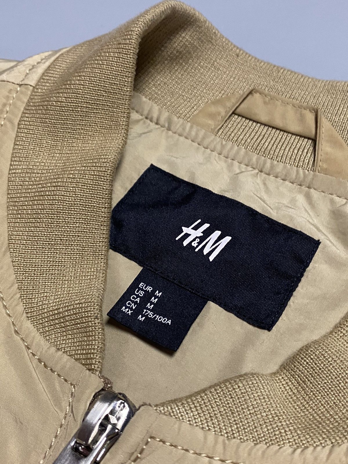 XO x H&M The Weekend vintage big logo nylon zip bomber