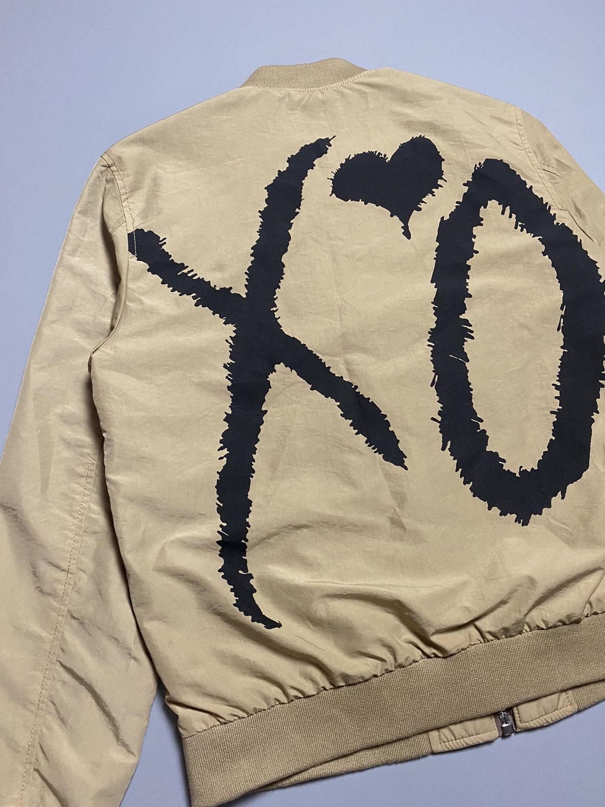 XO x H&M The Weekend vintage big logo nylon zip bomber
