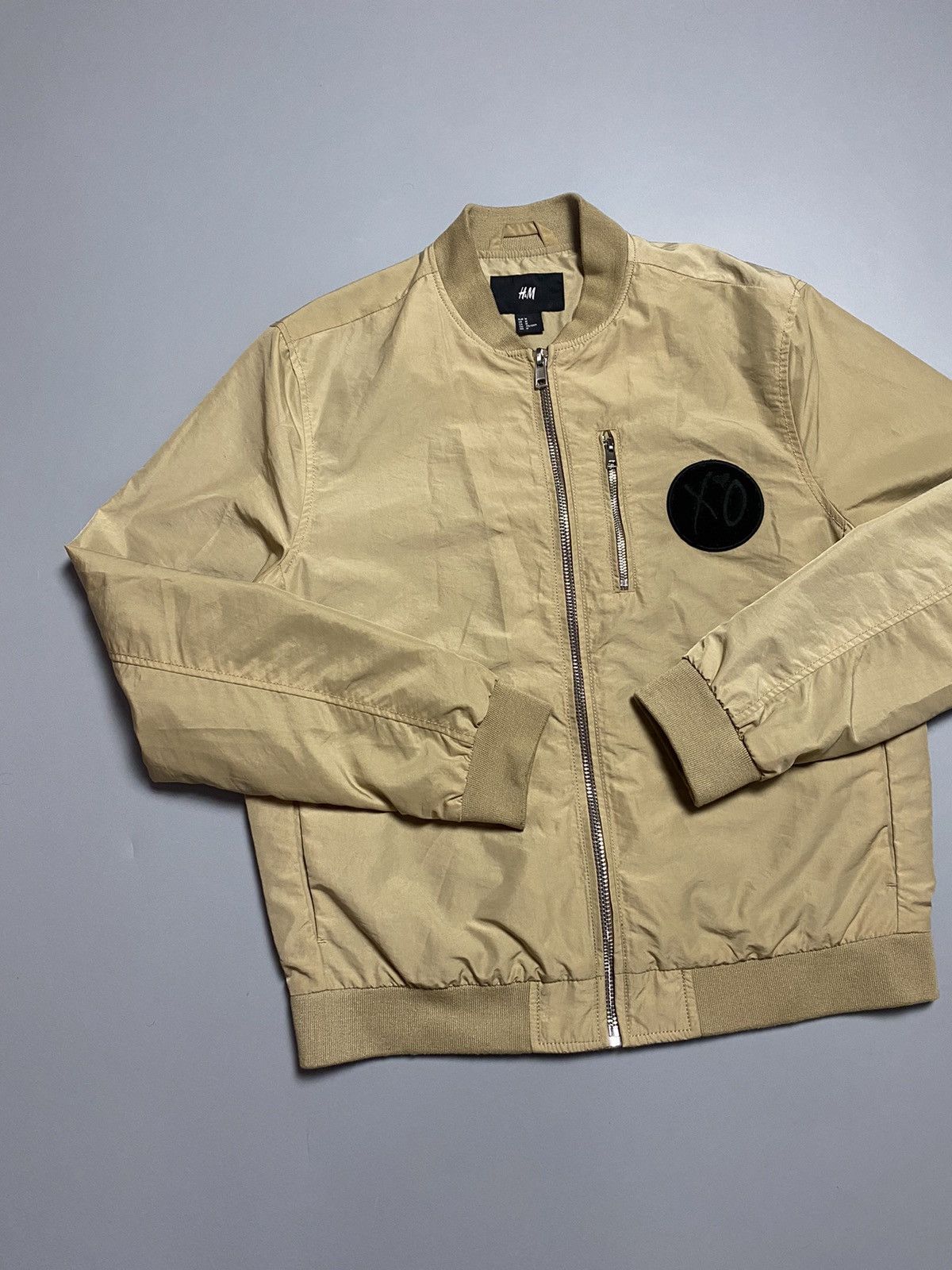 XO x H&M The Weekend vintage big logo nylon zip bomber