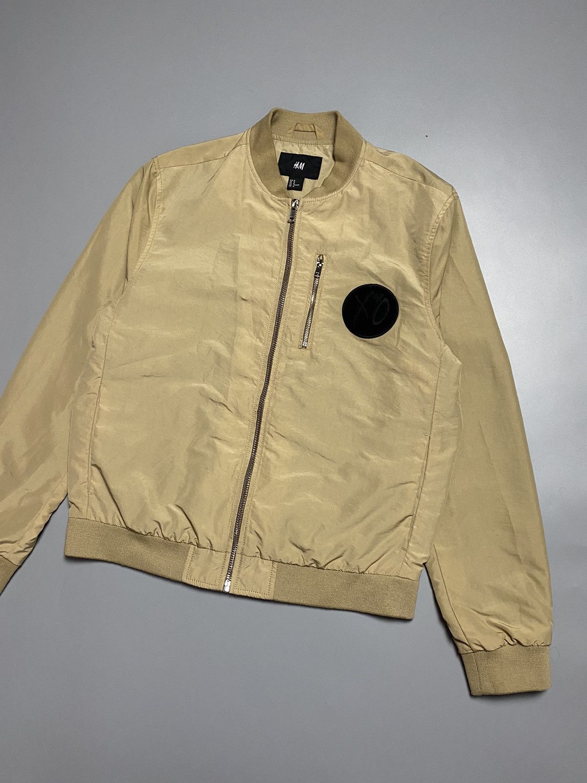XO x H&M The Weekend vintage big logo nylon zip bomber