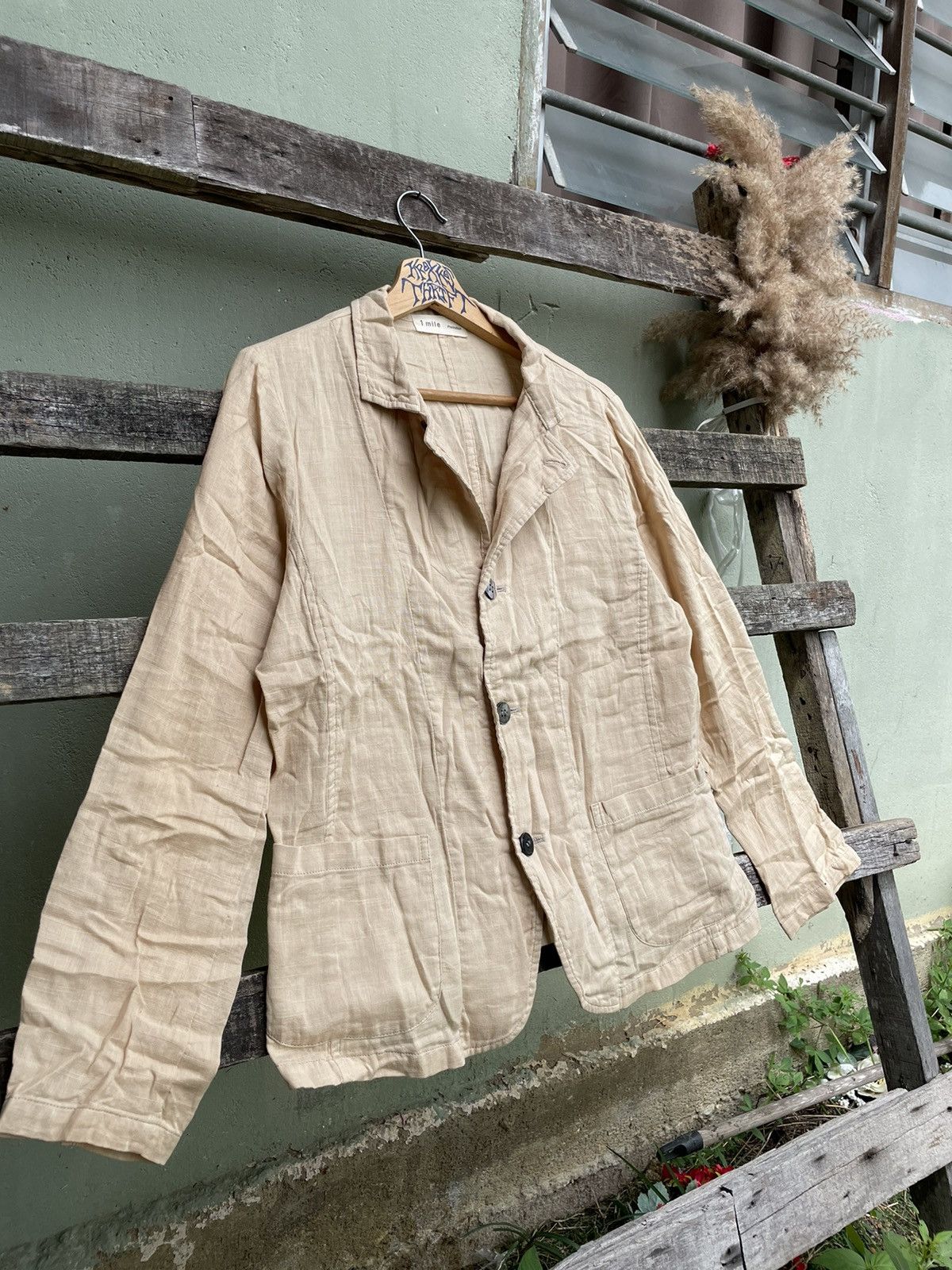 Designer × Issey Miyake × Japanese Brand issey Miyake 1 Mile Plantation Button Up Long Sleeve Women Size M / US 6-8 / IT 42-44 - 2 Thumbnail