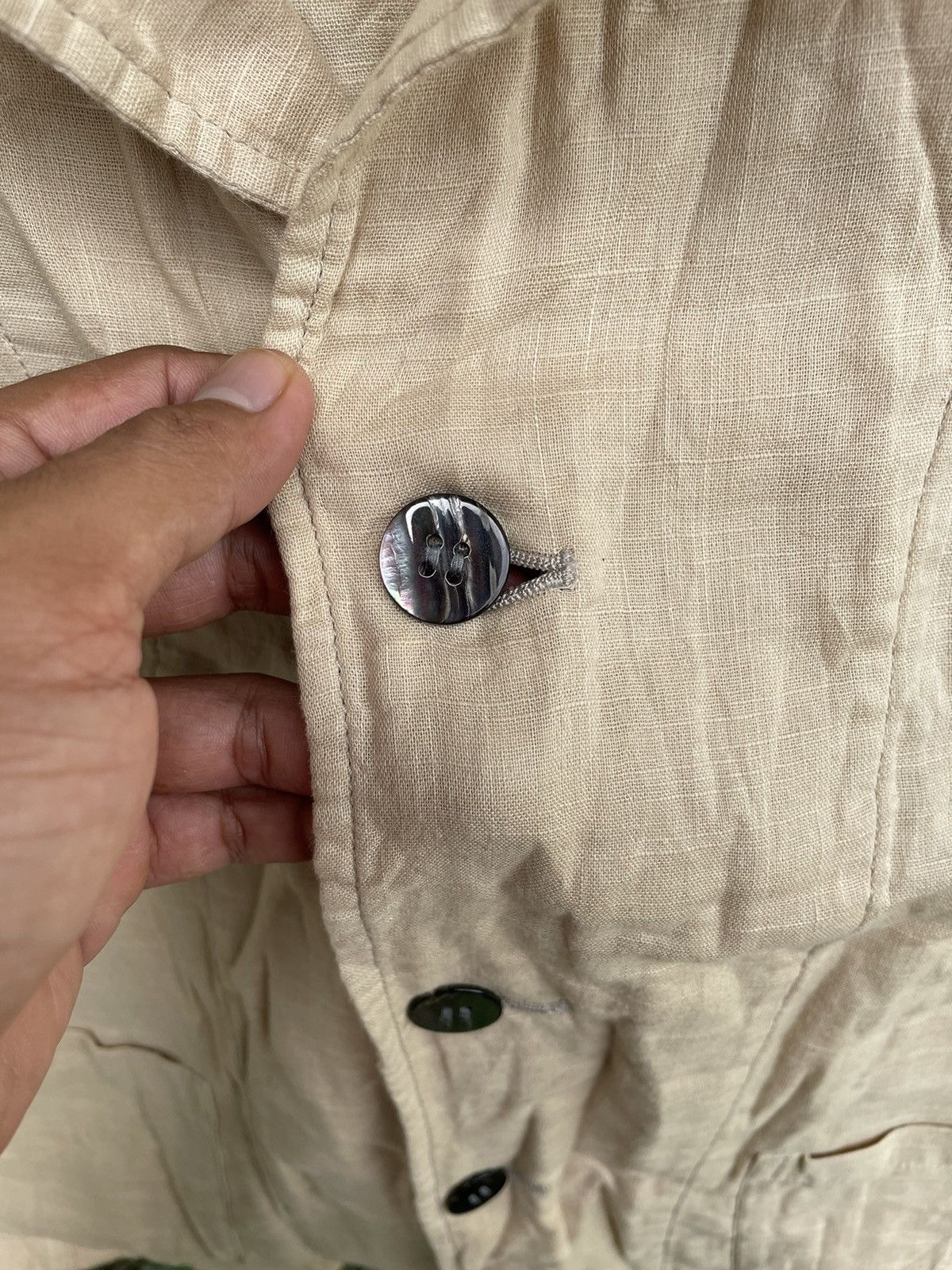 Designer × Issey Miyake × Japanese Brand issey Miyake 1 Mile Plantation Button Up Long Sleeve Women Size M / US 6-8 / IT 42-44 - 4 Thumbnail