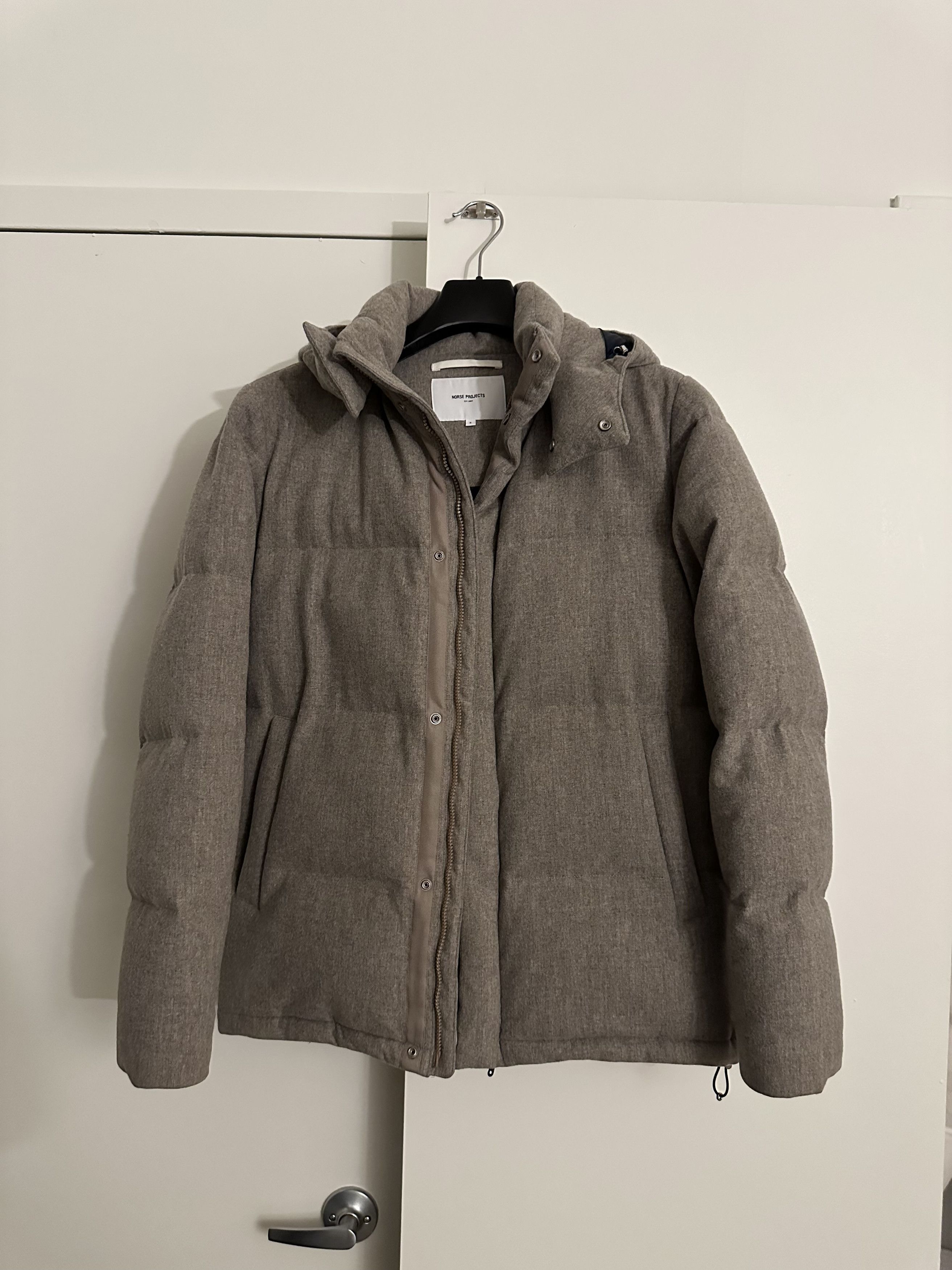 Asger Waterproof Wool Utility Khaki Down Jacket