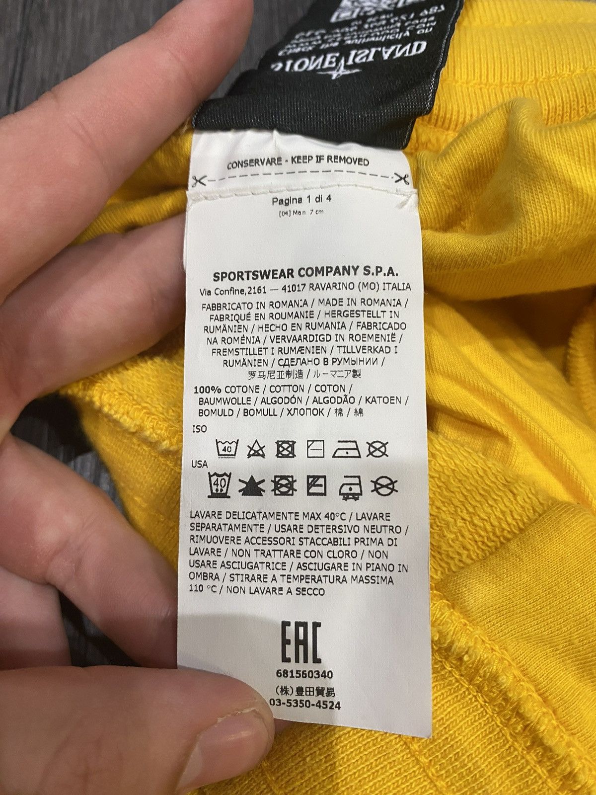 Stone Island Stone Island Yellow Jogger Pants Size Medium Size US 32 / EU 48 - 5 Thumbnail