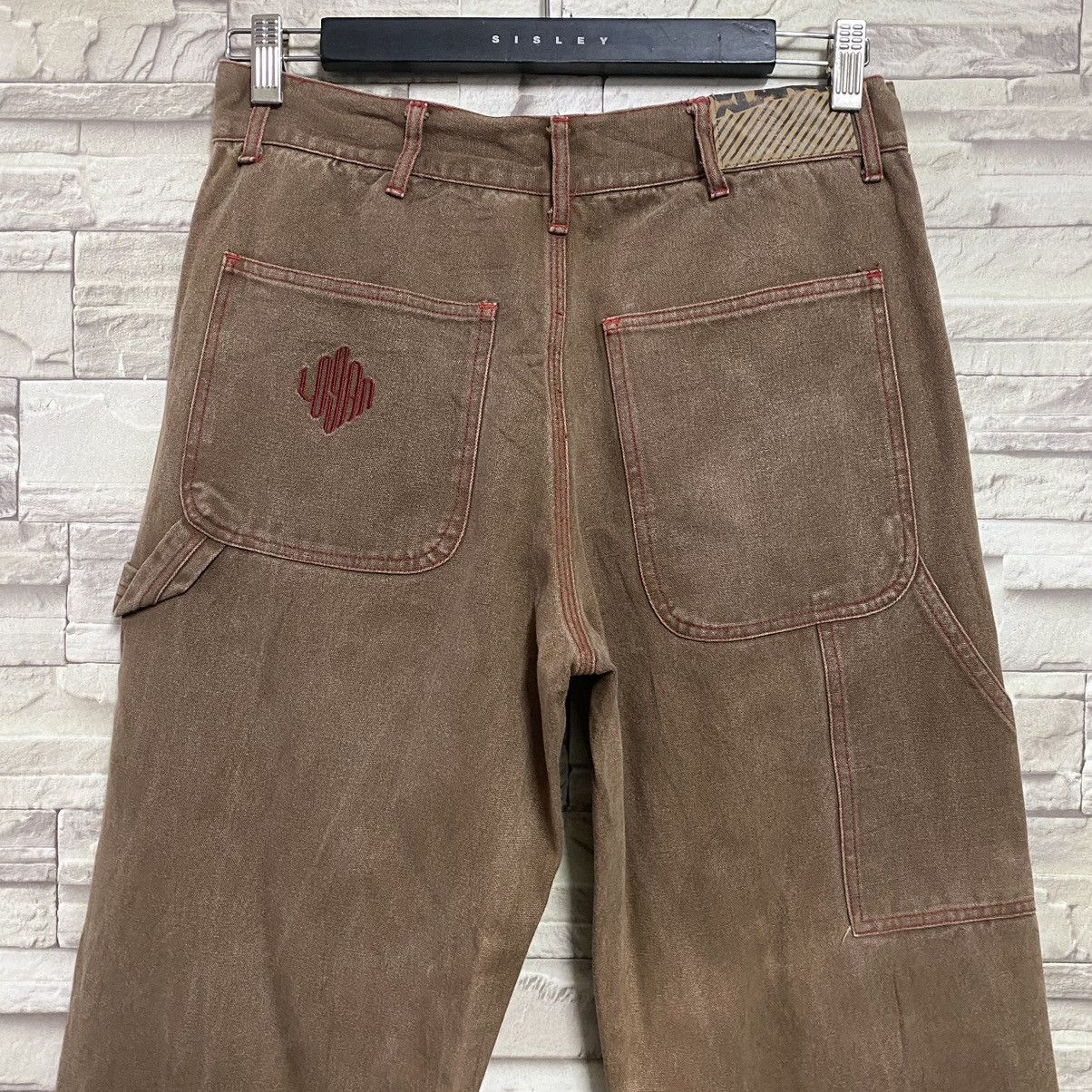 Vintage Vintage XLarge Duck Canvas Carpenter Pants Sunfaded Size US 31 - 13 Thumbnail