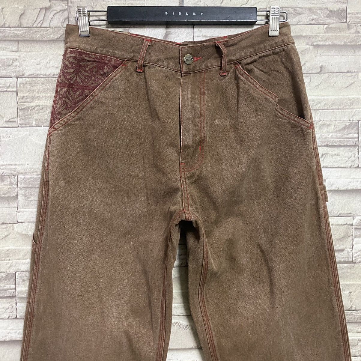 Vintage Vintage XLarge Duck Canvas Carpenter Pants Sunfaded Size US 31 - 5 Thumbnail