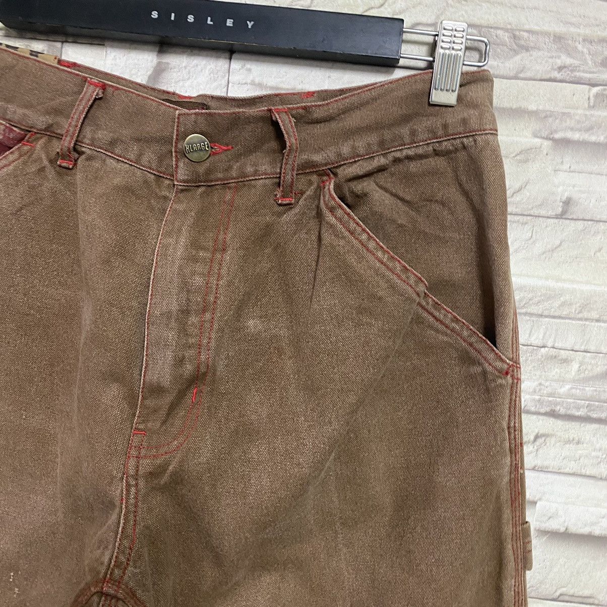 Vintage Vintage XLarge Duck Canvas Carpenter Pants Sunfaded Size US 31 - 7 Thumbnail