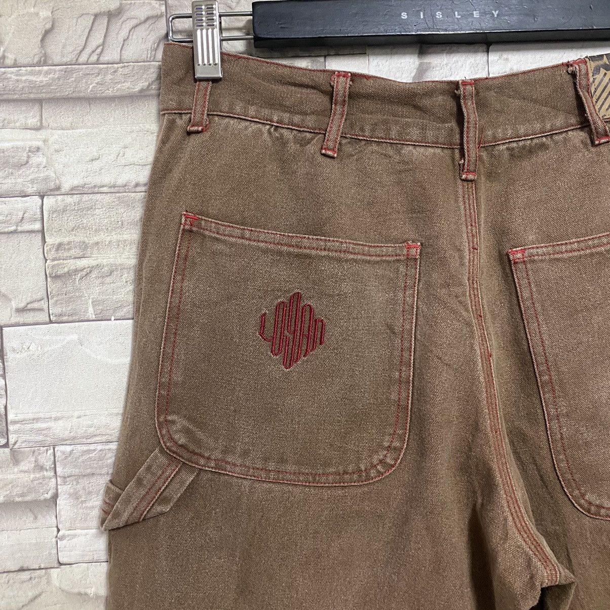 Vintage Vintage XLarge Duck Canvas Carpenter Pants Sunfaded Size US 31 - 15 Thumbnail