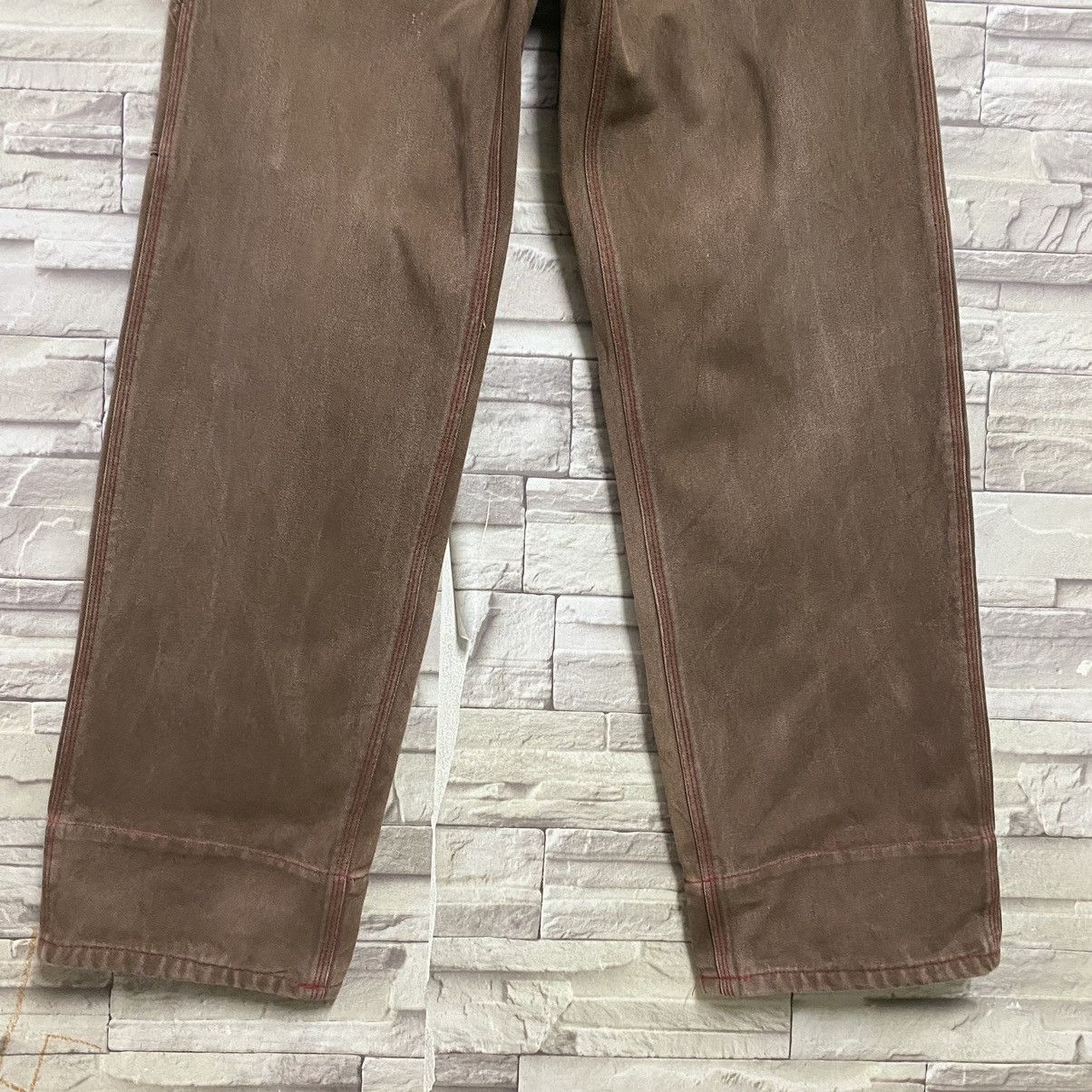 Vintage Vintage XLarge Duck Canvas Carpenter Pants Sunfaded Size US 31 - 8 Thumbnail