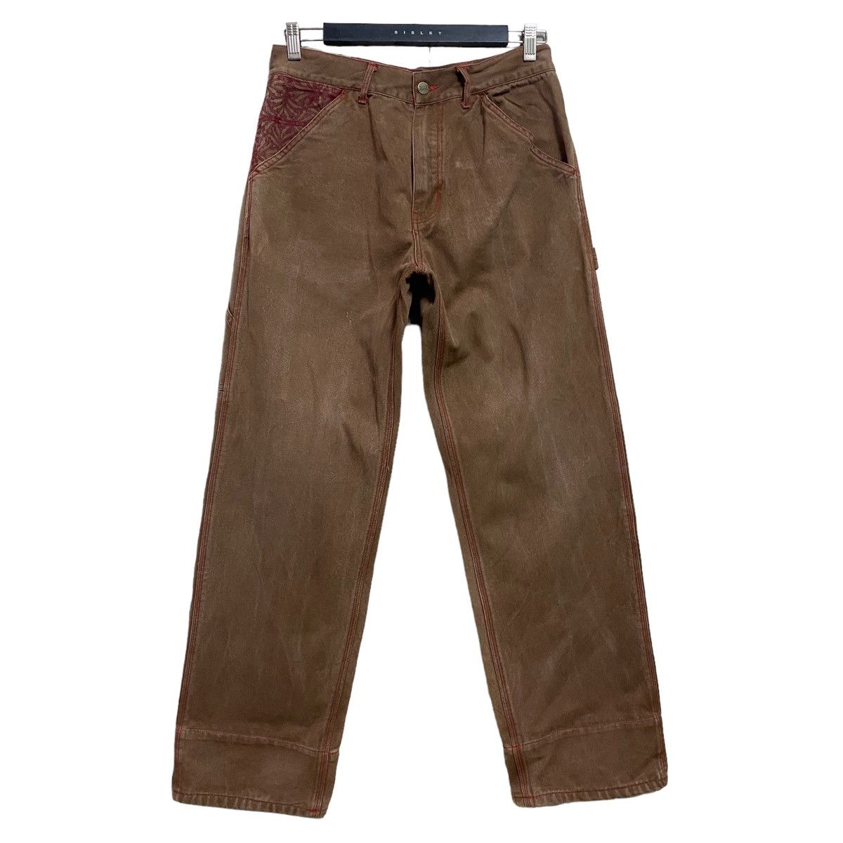 Vintage Vintage XLarge Duck Canvas Carpenter Pants Sunfaded Size US 31 - 3 Thumbnail