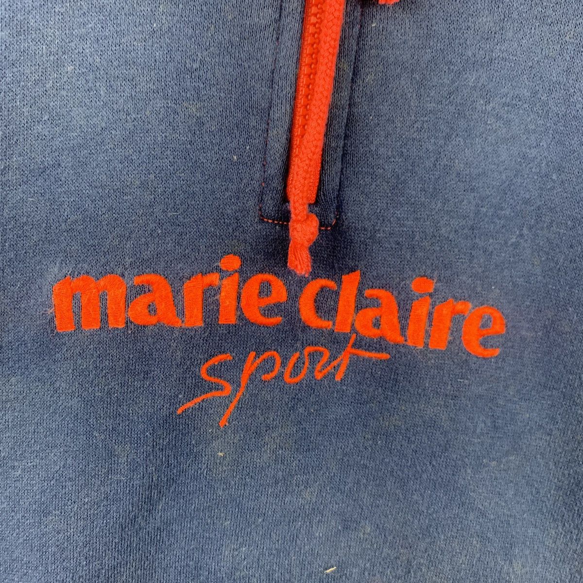 ◇marie claire ◇ Marie Logo Half Zip Sweatshirt (MAFATS02ML Marie Claire Sport Sweatshirt Half Zipper