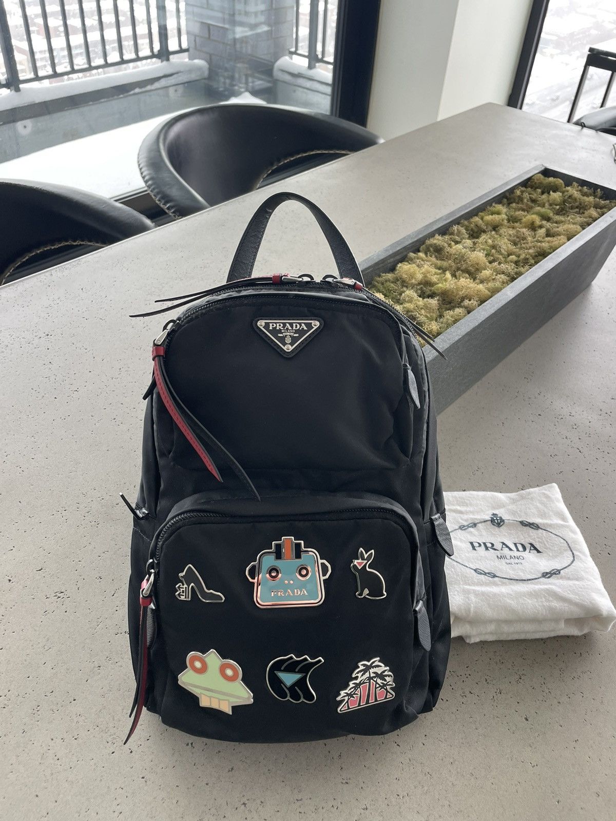 Prada Prada Nylon One Shoulder Backpack Size ONE SIZE - 1 Thumbnail
