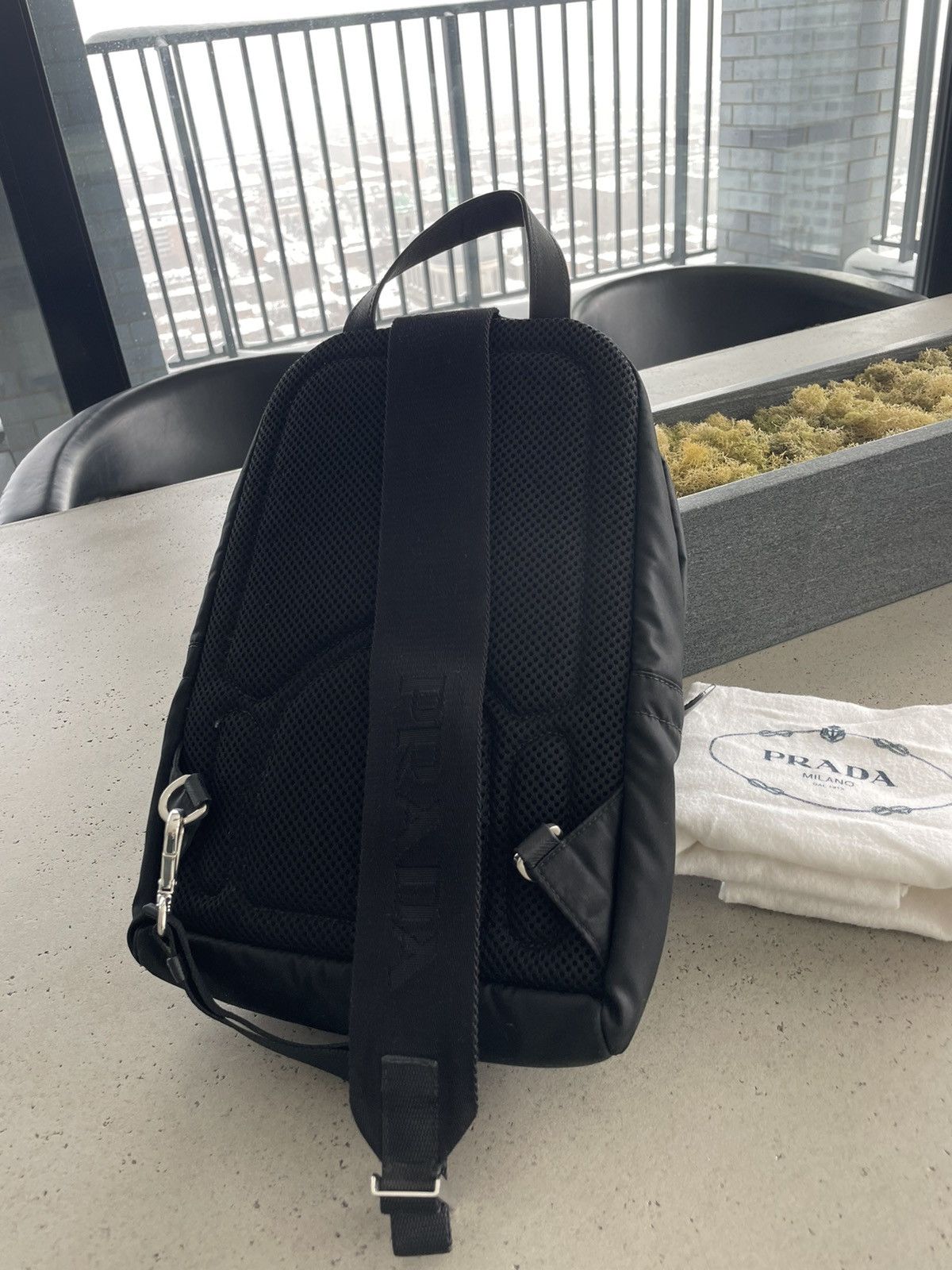 Prada Prada Nylon One Shoulder Backpack Size ONE SIZE - 2 Thumbnail
