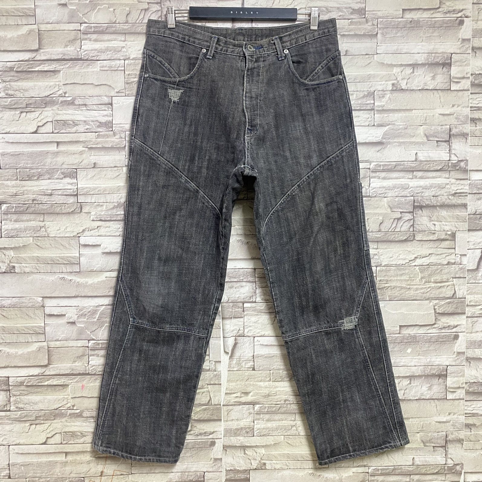 MasterPiece Masterpiece Black Denim Baggy Jeans Size US 35 - 3 Thumbnail