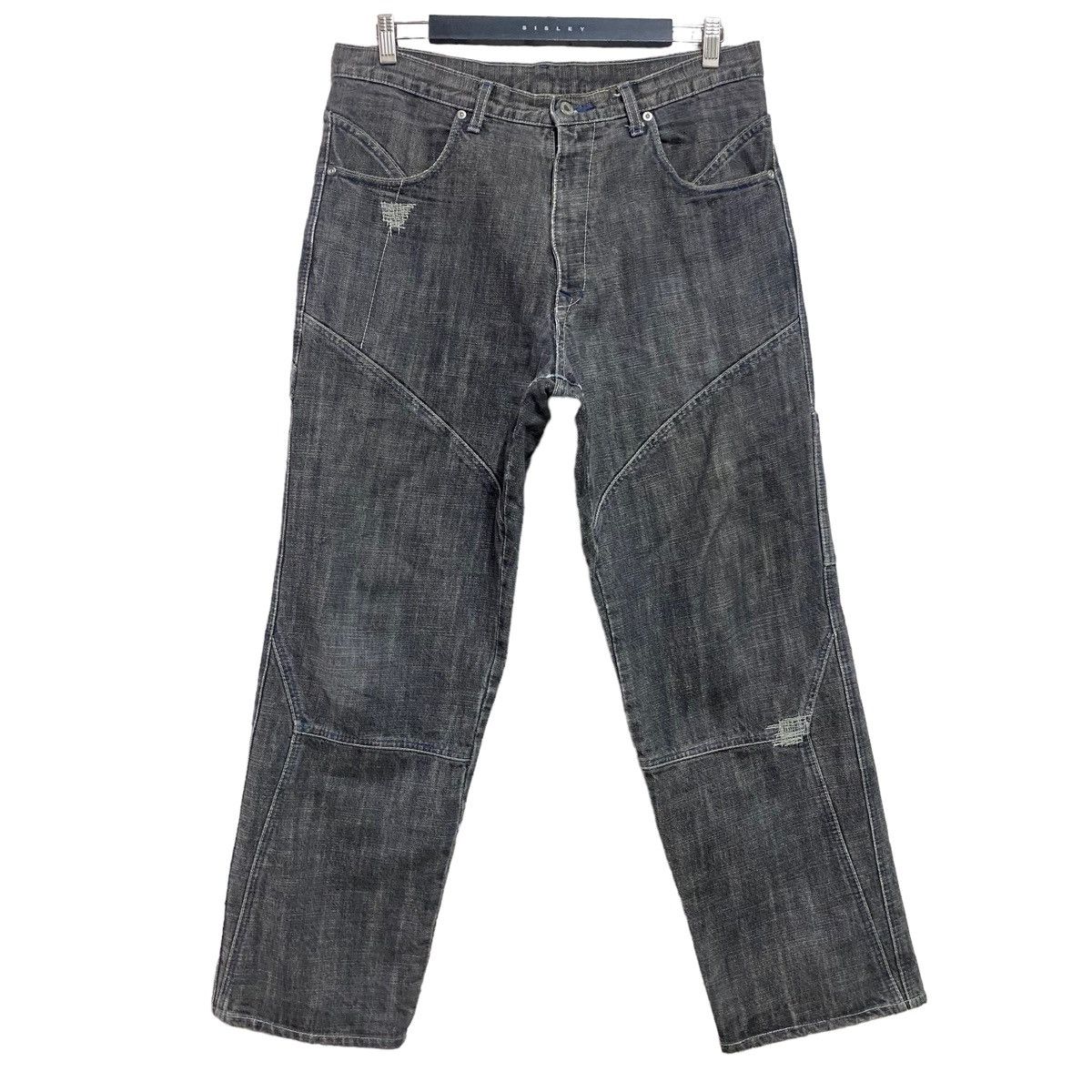 MasterPiece Masterpiece Black Denim Baggy Jeans Size US 35 - 2 Thumbnail
