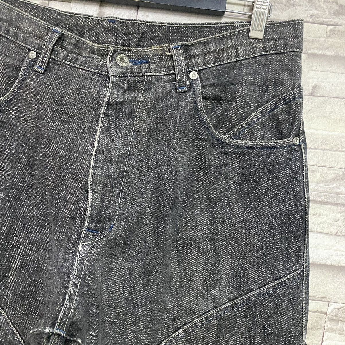 MasterPiece Masterpiece Black Denim Baggy Jeans Size US 35 - 6 Thumbnail