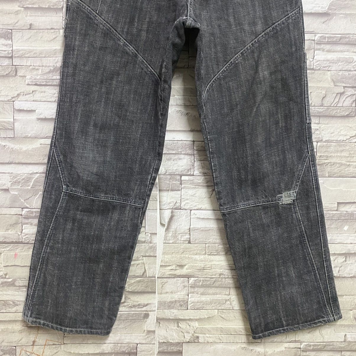 MasterPiece Masterpiece Black Denim Baggy Jeans Size US 35 - 7 Thumbnail