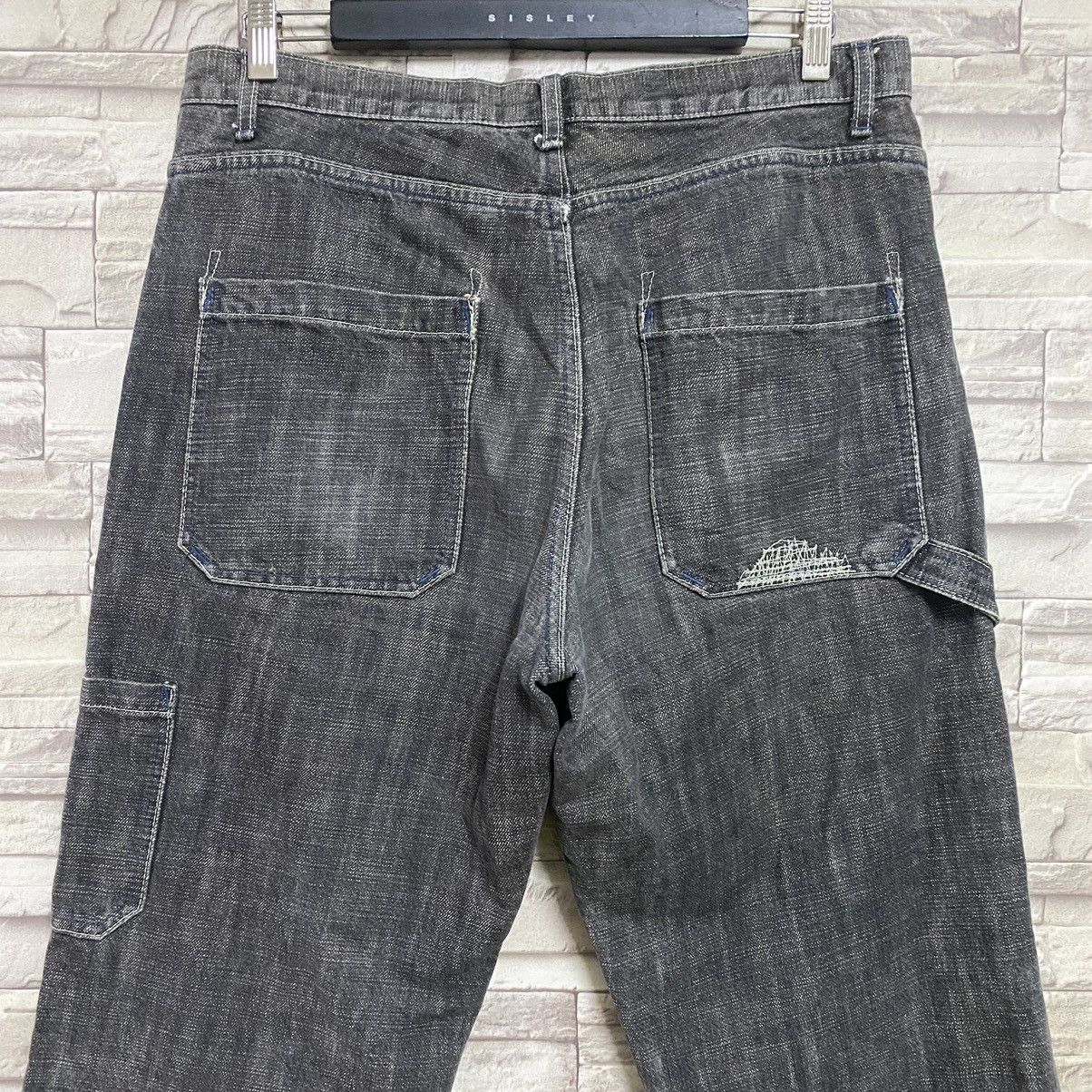 MasterPiece Masterpiece Black Denim Baggy Jeans Size US 35 - 12 Thumbnail