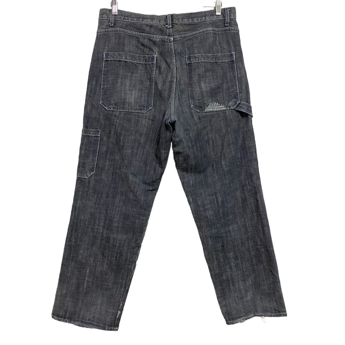 MasterPiece Masterpiece Black Denim Baggy Jeans Size US 35 - 1 Thumbnail