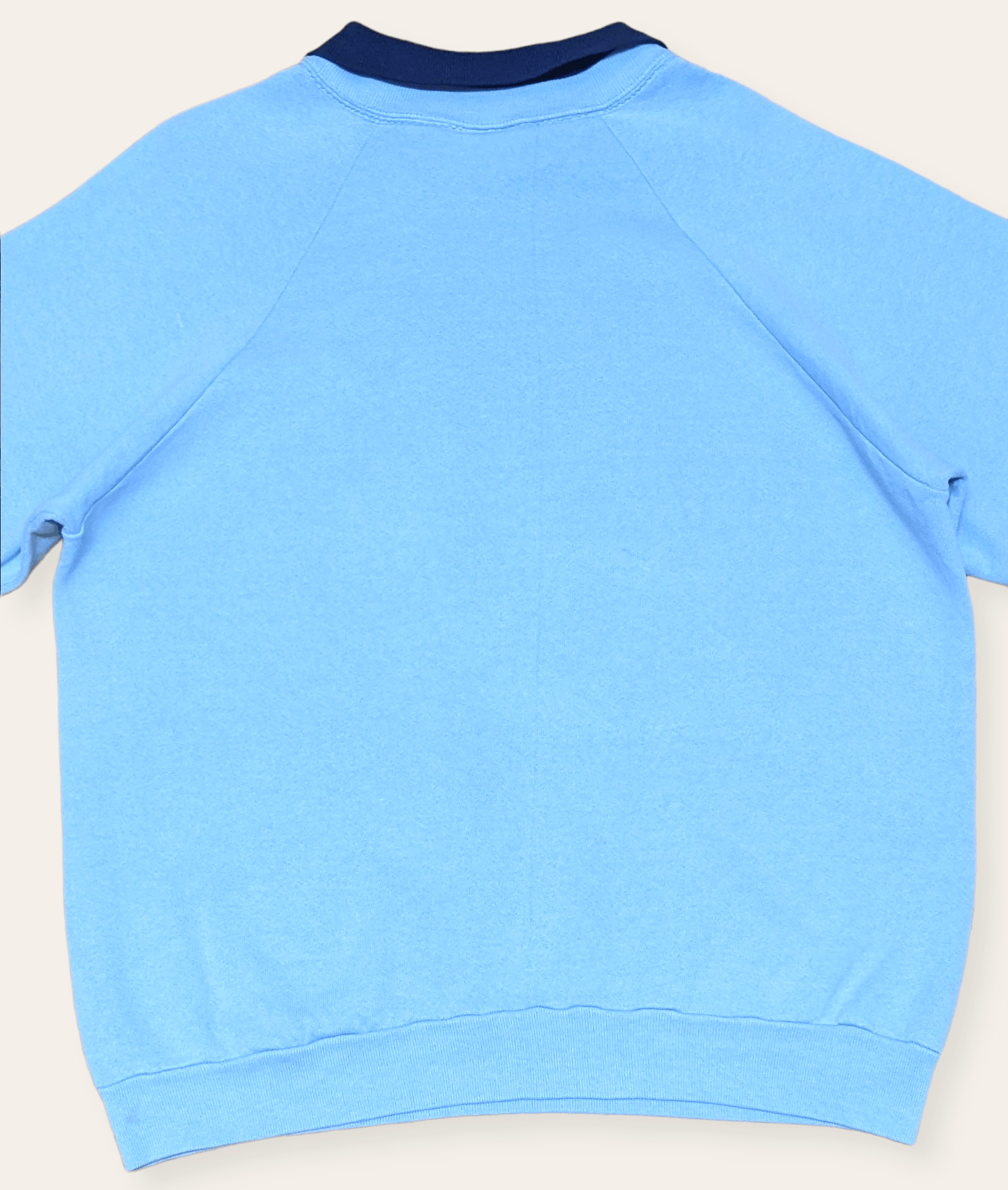 Essentials × Vintage Vintage 90s Distressed Custom Patchwork Collar Sweatshirt Size US M / EU 48-50 / 2 - 4 Thumbnail