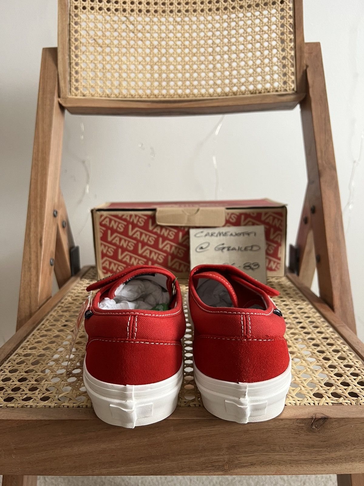 Fear of God Vans Slip-On 47 V DX Fear of God Red sz 8 Size US 8 / EU 41 - 3 Thumbnail