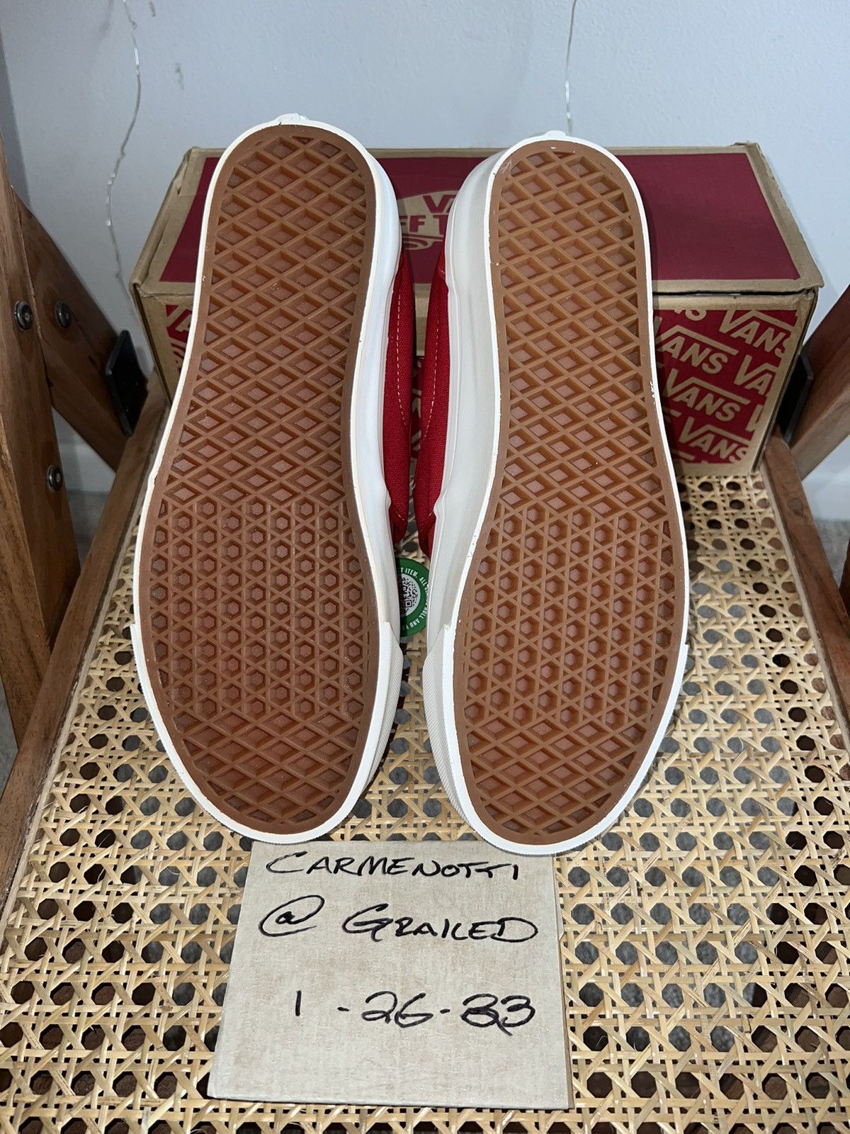 Fear of God Vans Slip-On 47 V DX Fear of God Red sz 8 Size US 8 / EU 41 - 6 Thumbnail