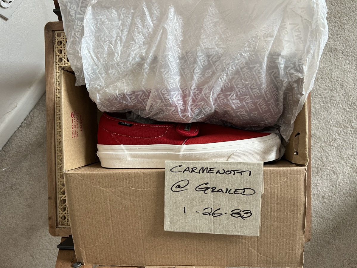 Fear of God Vans Slip-On 47 V DX Fear of God Red sz 8 Size US 8 / EU 41 - 11 Thumbnail