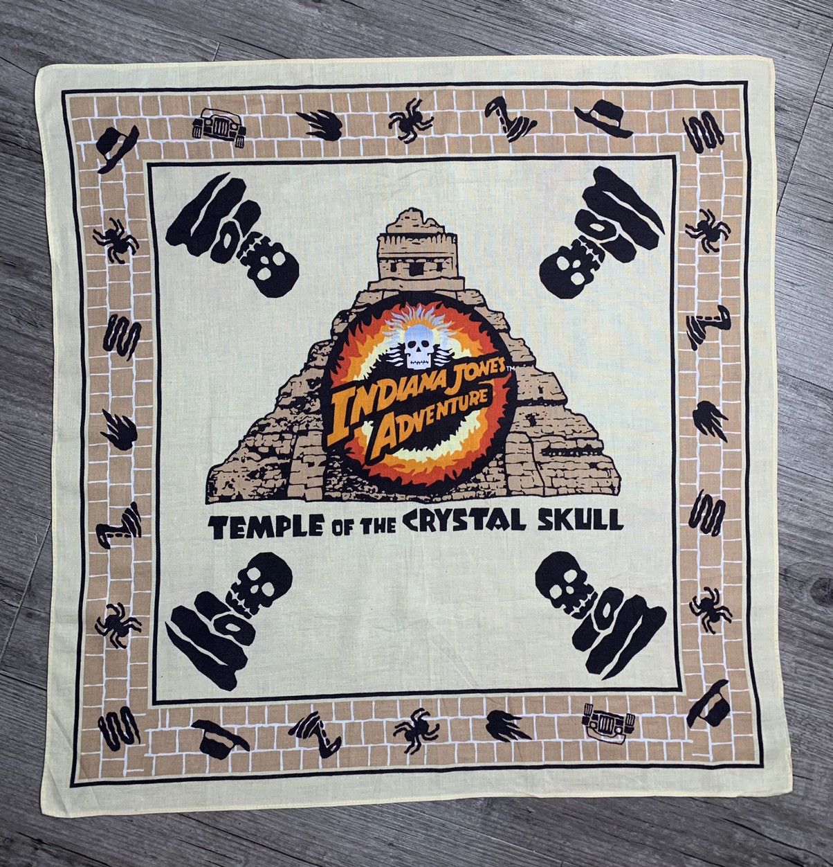 Disney Indiana Jones Vintage Handkerchief Neckerchief Pocketsquares Size ONE SIZE - 1 Thumbnail