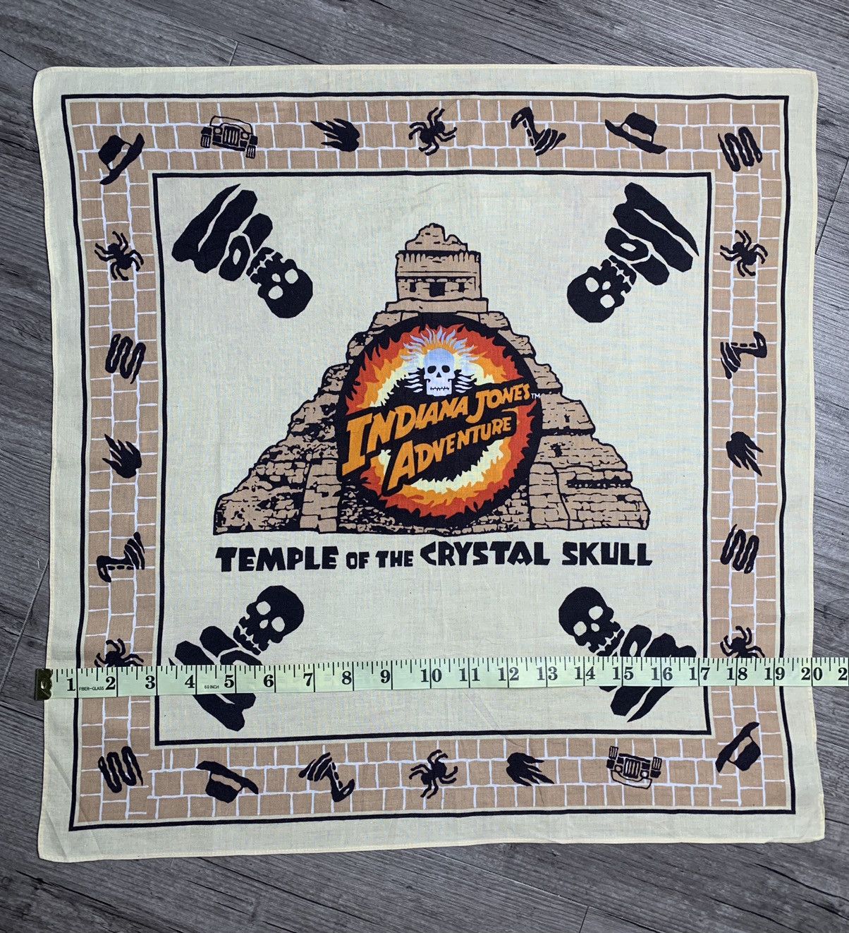 Disney Indiana Jones Vintage Handkerchief Neckerchief Pocketsquares Size ONE SIZE - 6 Thumbnail