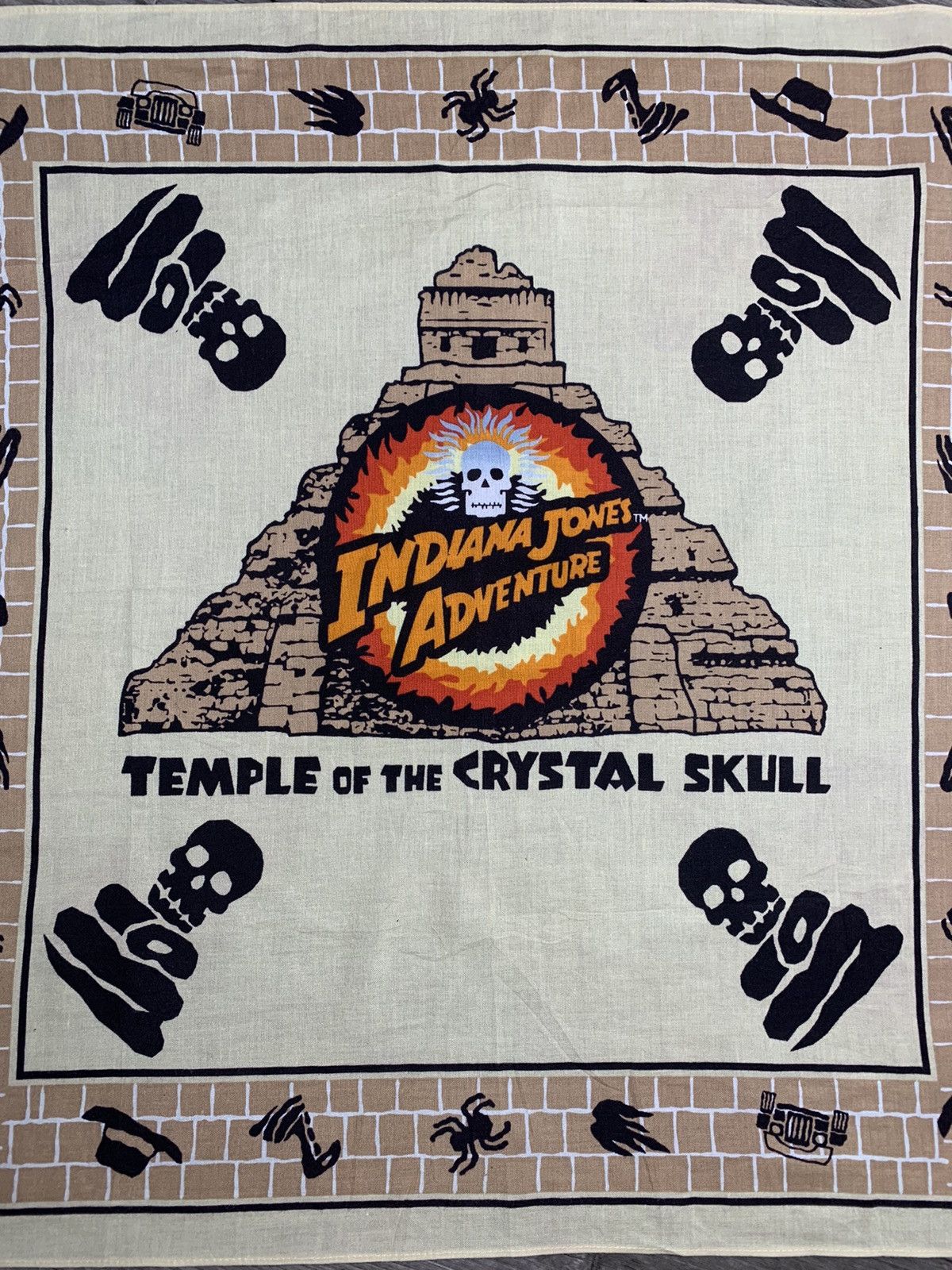 Disney Indiana Jones Vintage Handkerchief Neckerchief Pocketsquares Size ONE SIZE - 2 Thumbnail