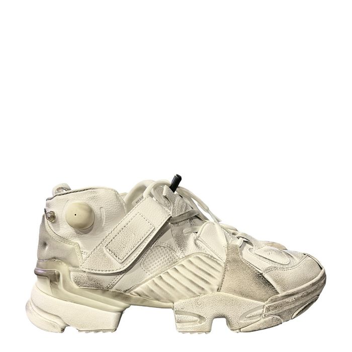 Vetements X Reebok Genetically Modified Pump Sneakers White