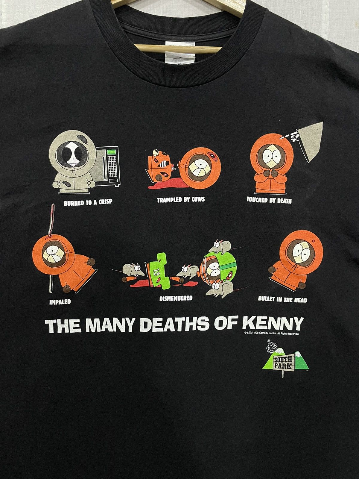 Vintage Vintage South Park 1998 Comedy Central Tee Size US XL / EU 56 / 4 - 2 Thumbnail