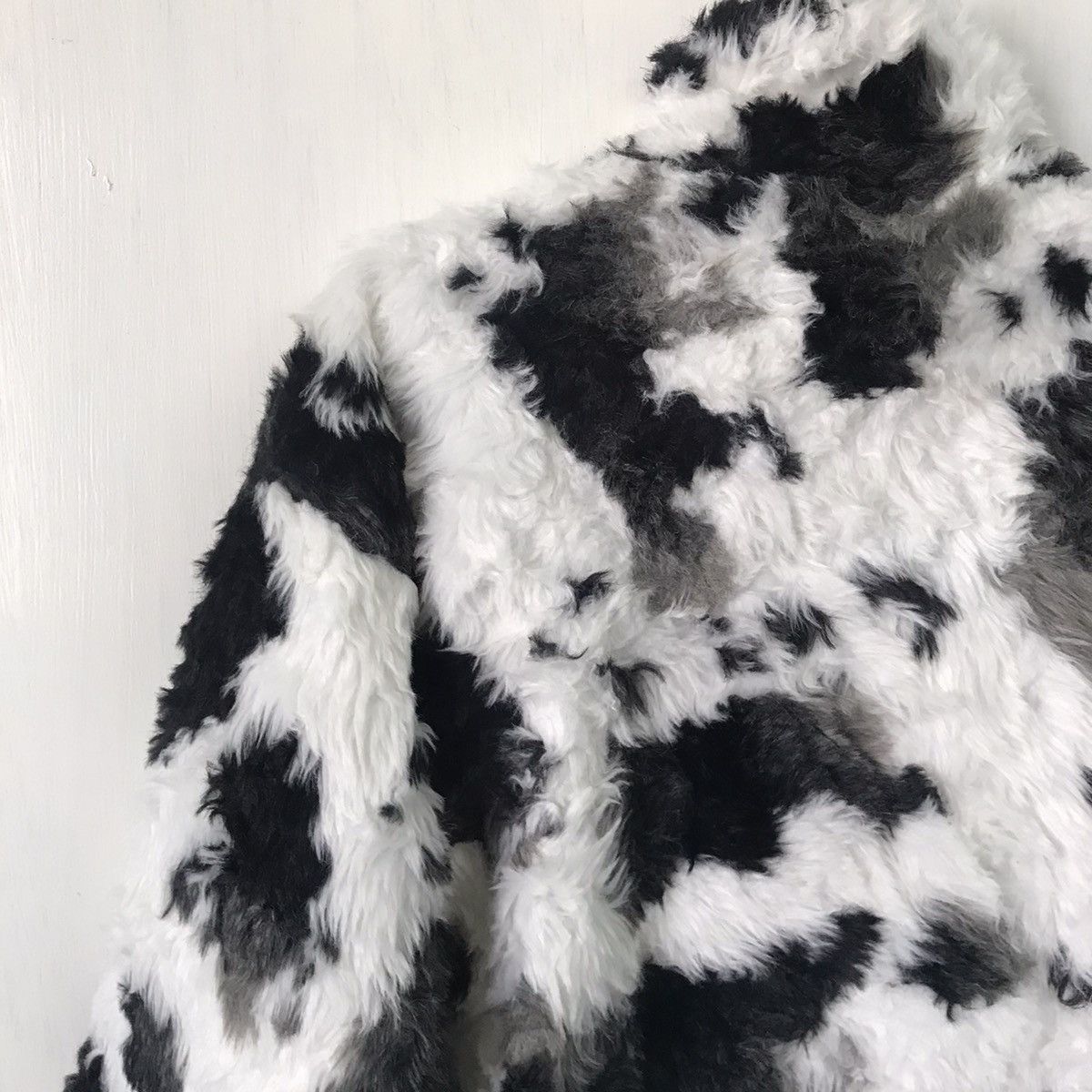 Japanese Brand 💥Steals💥Nice Cow Printed Furry Like Jacket Size US L / EU 52-54 / 3 - 11 Thumbnail