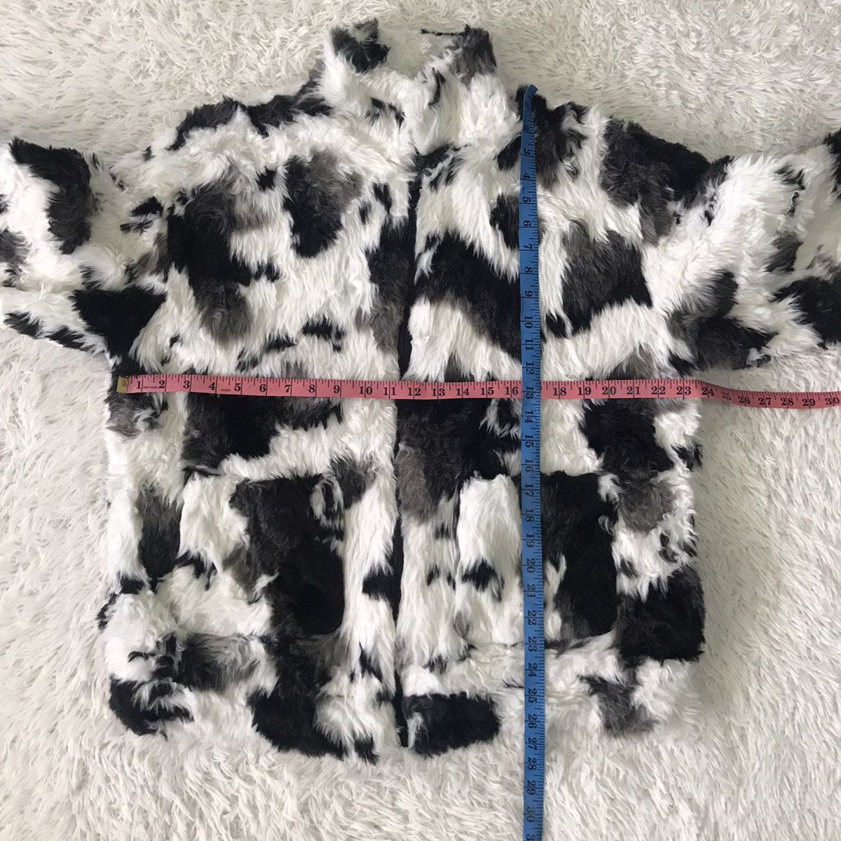 Japanese Brand 💥Steals💥Nice Cow Printed Furry Like Jacket Size US L / EU 52-54 / 3 - 16 Thumbnail