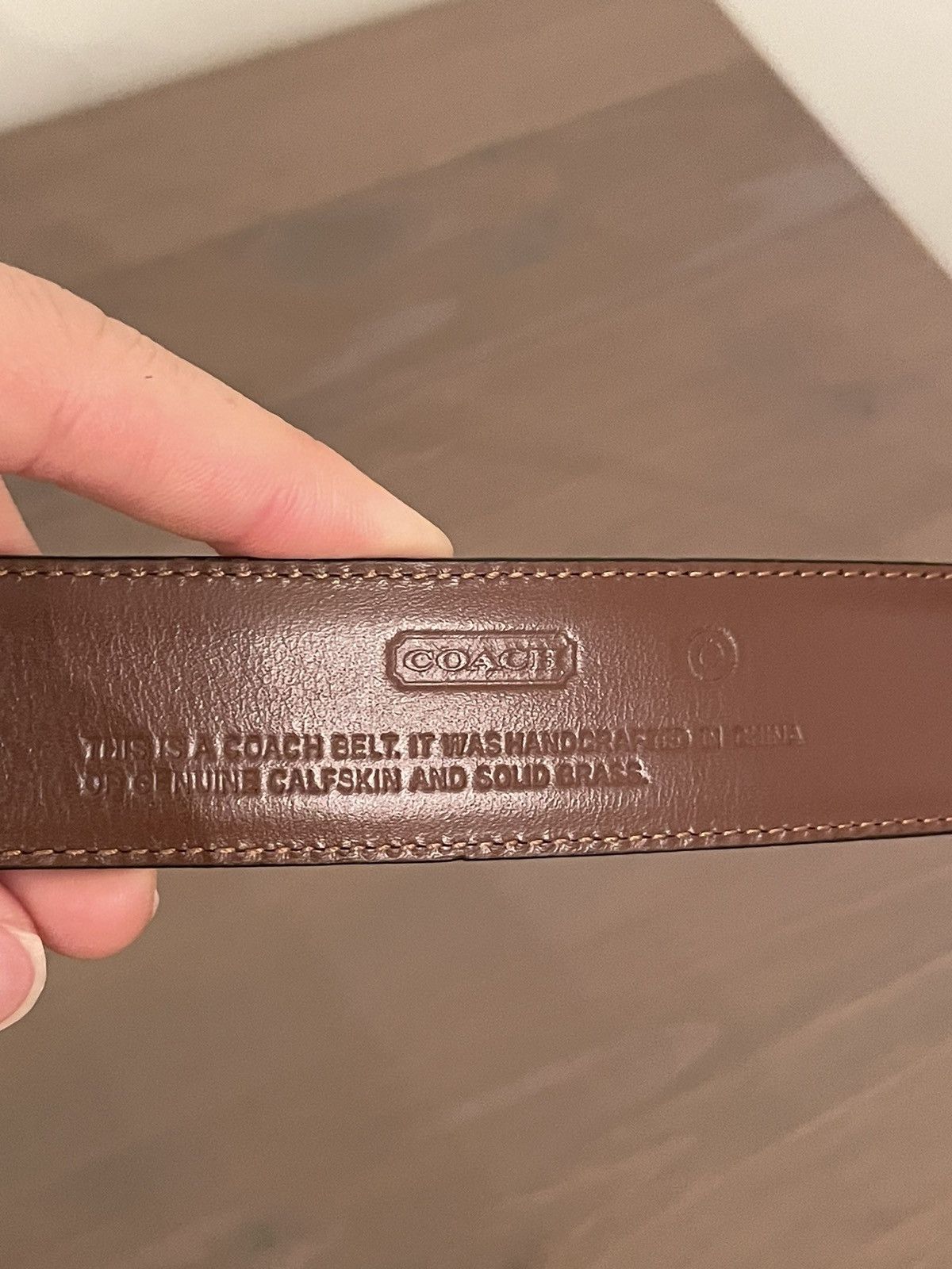 Coach Coach deep brown belt Size 34 - 4 Thumbnail