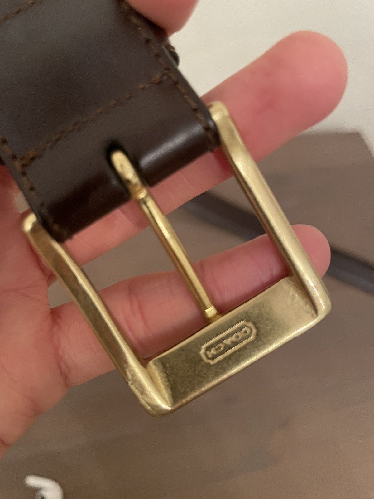Coach Coach deep brown belt Size 34 - 2 Thumbnail