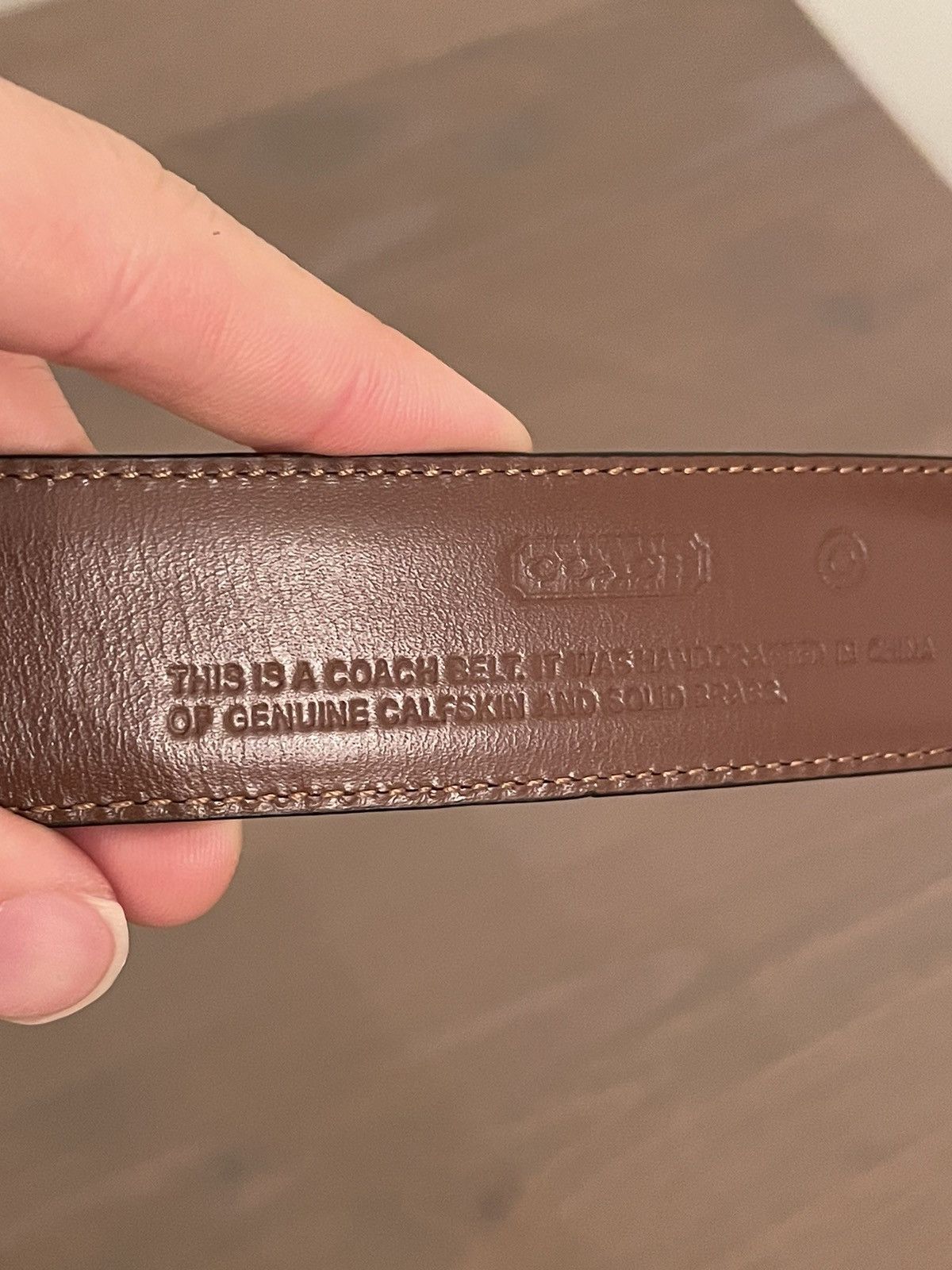Coach Coach deep brown belt Size 34 - 5 Thumbnail