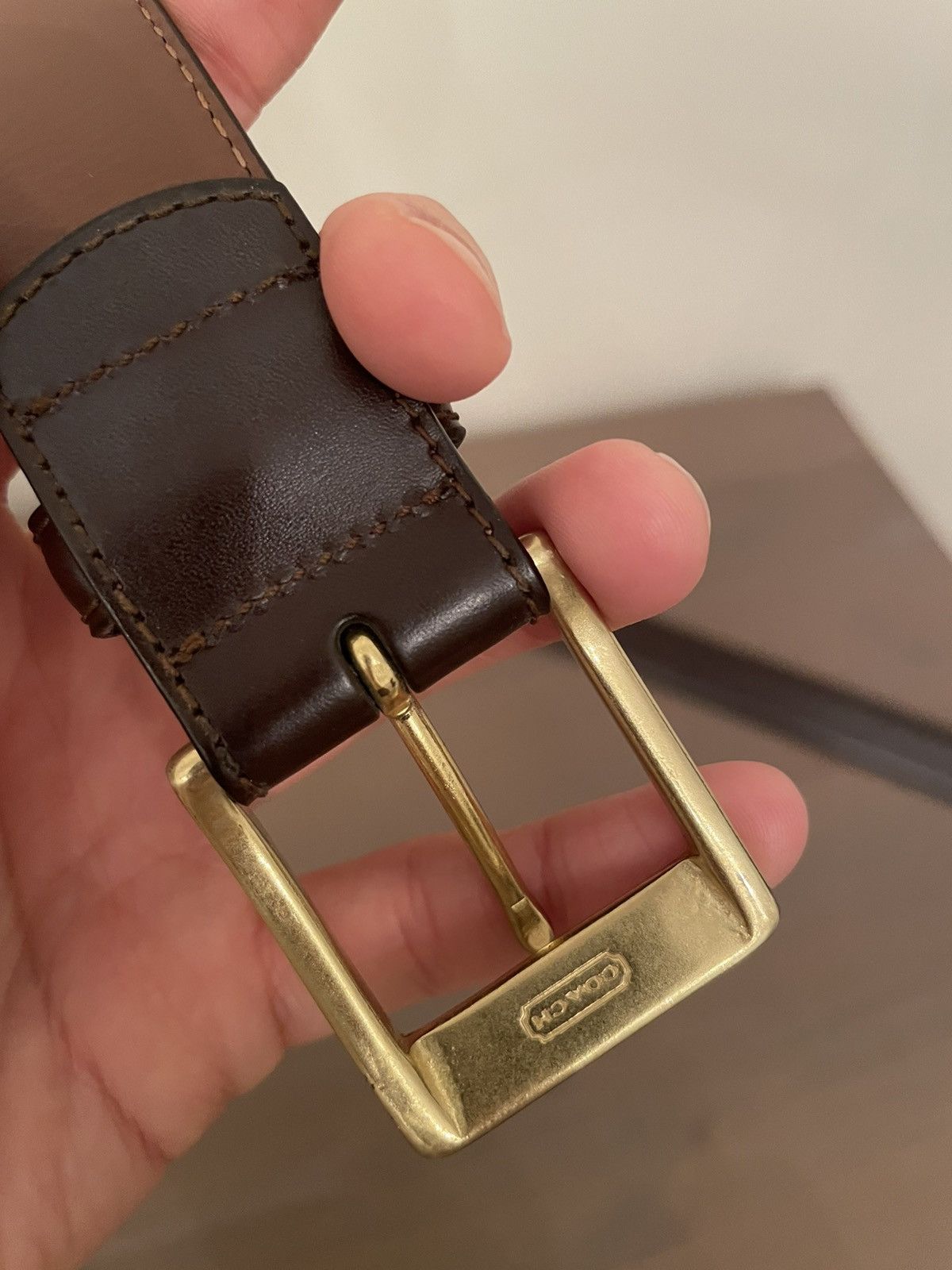 Coach Coach deep brown belt Size 34 - 3 Thumbnail
