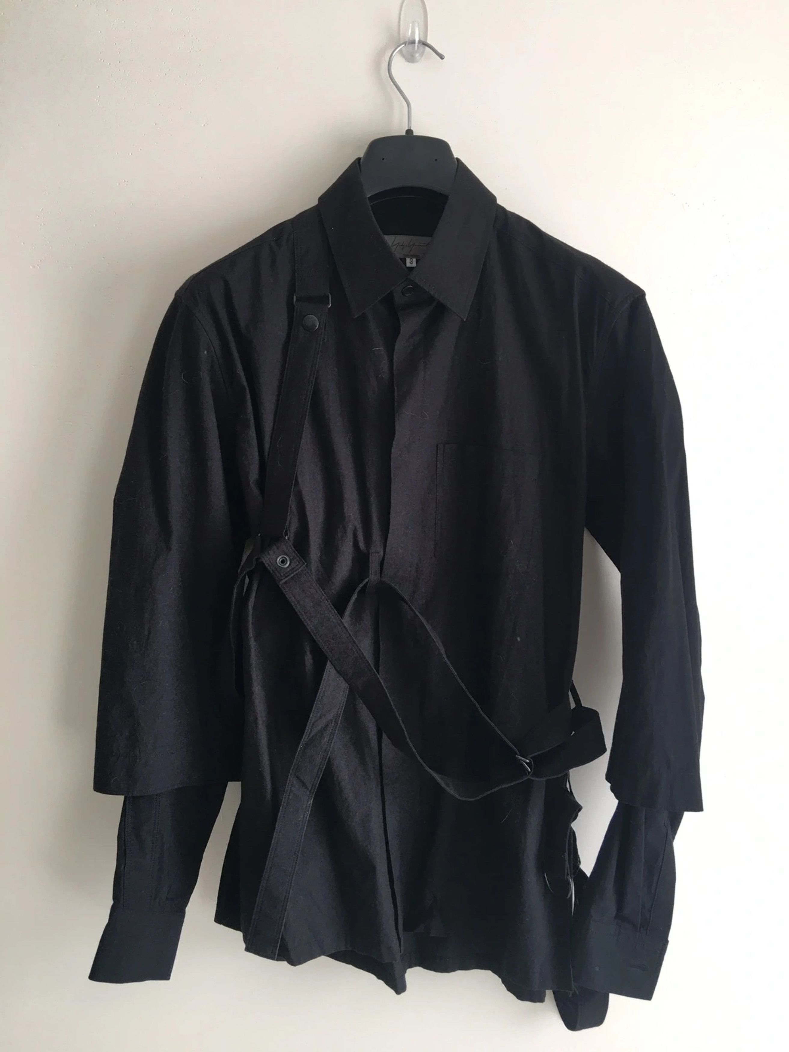 Yohji Yamamoto Yohji Yamamoto Pour Homme AW16 Bondage Shirt Size US M / EU 48-50 / 2 - 1 Thumbnail