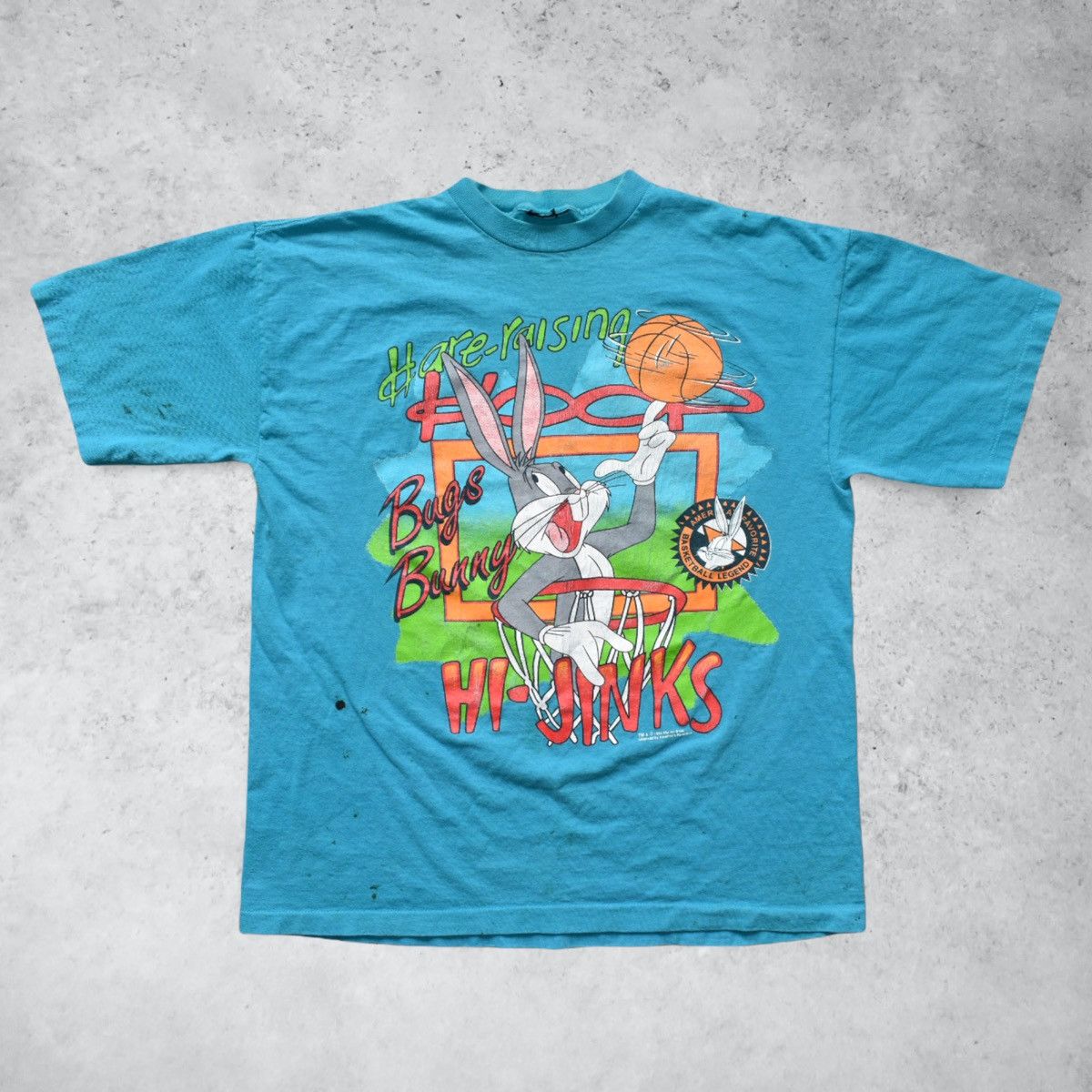 Vintage Distressed Vintage 90s Bugs Bunny T-Shirt (XL) Size US XL / EU 56 / 4 - 1 Thumbnail