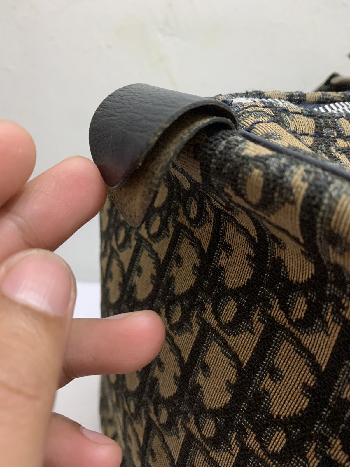 Christian Dior Monsieur × Dior × Vintage Christian Dior Oblique Boston Bag Size ONE SIZE - 13 Thumbnail