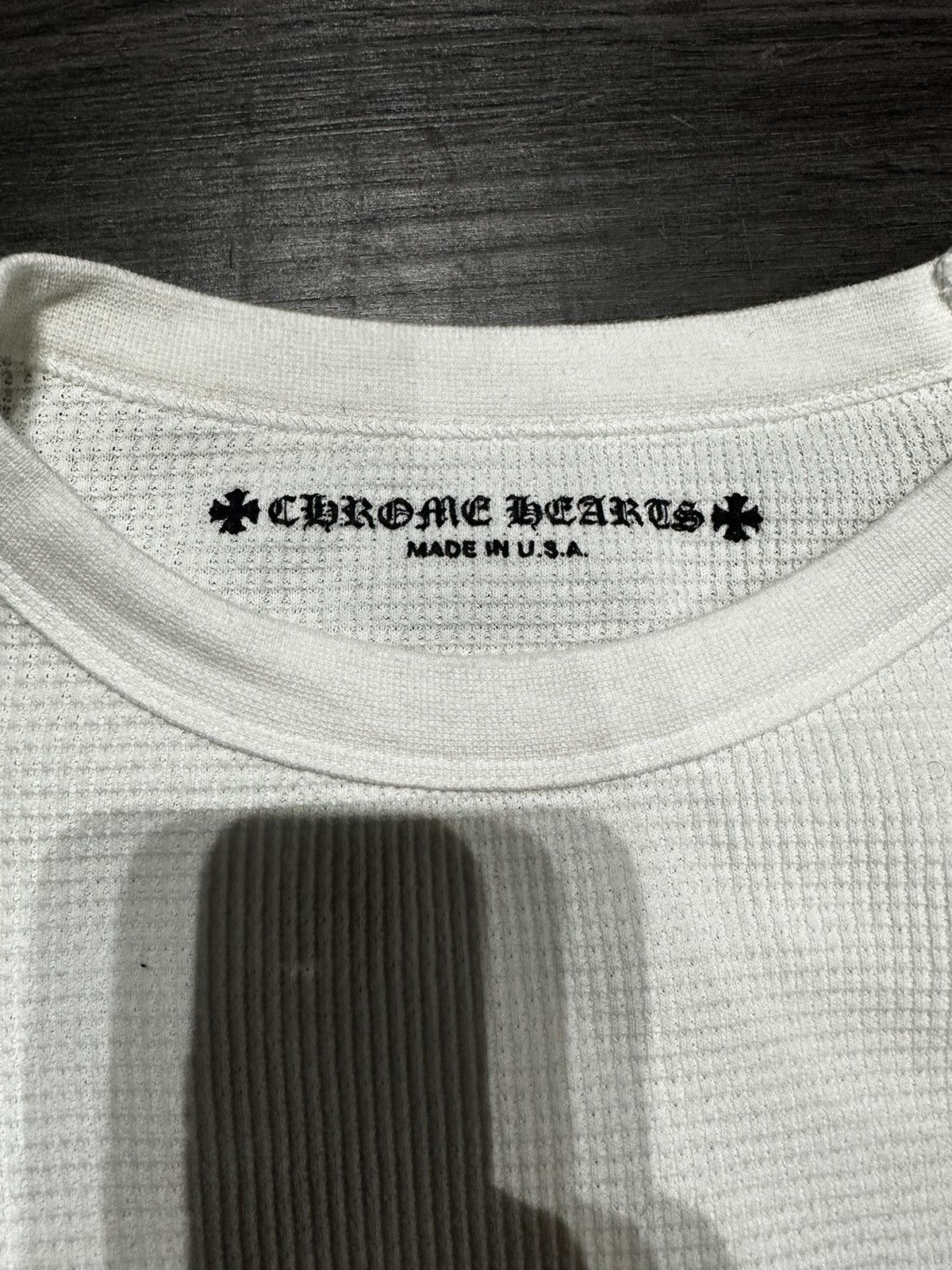 Chrome Hearts Chrome Hearts Sinister Thermal Crewneck White Size Medium Size US M / EU 48-50 / 2 - 4 Thumbnail