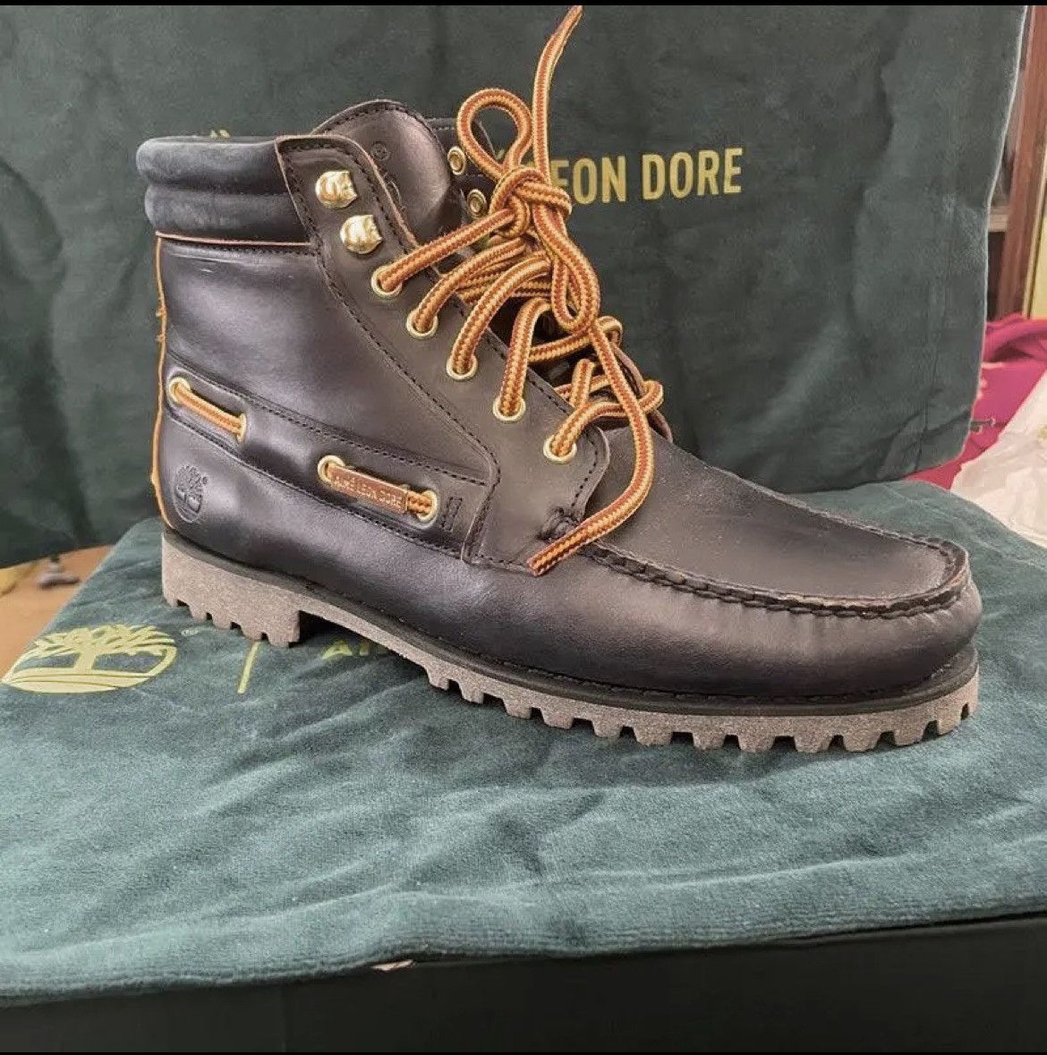 【Aimé Leon Dore × Timberland】7 eye lug Timberland x Aimé Leon Dore 7 Eye Lug Sole Boot Pack – Kith